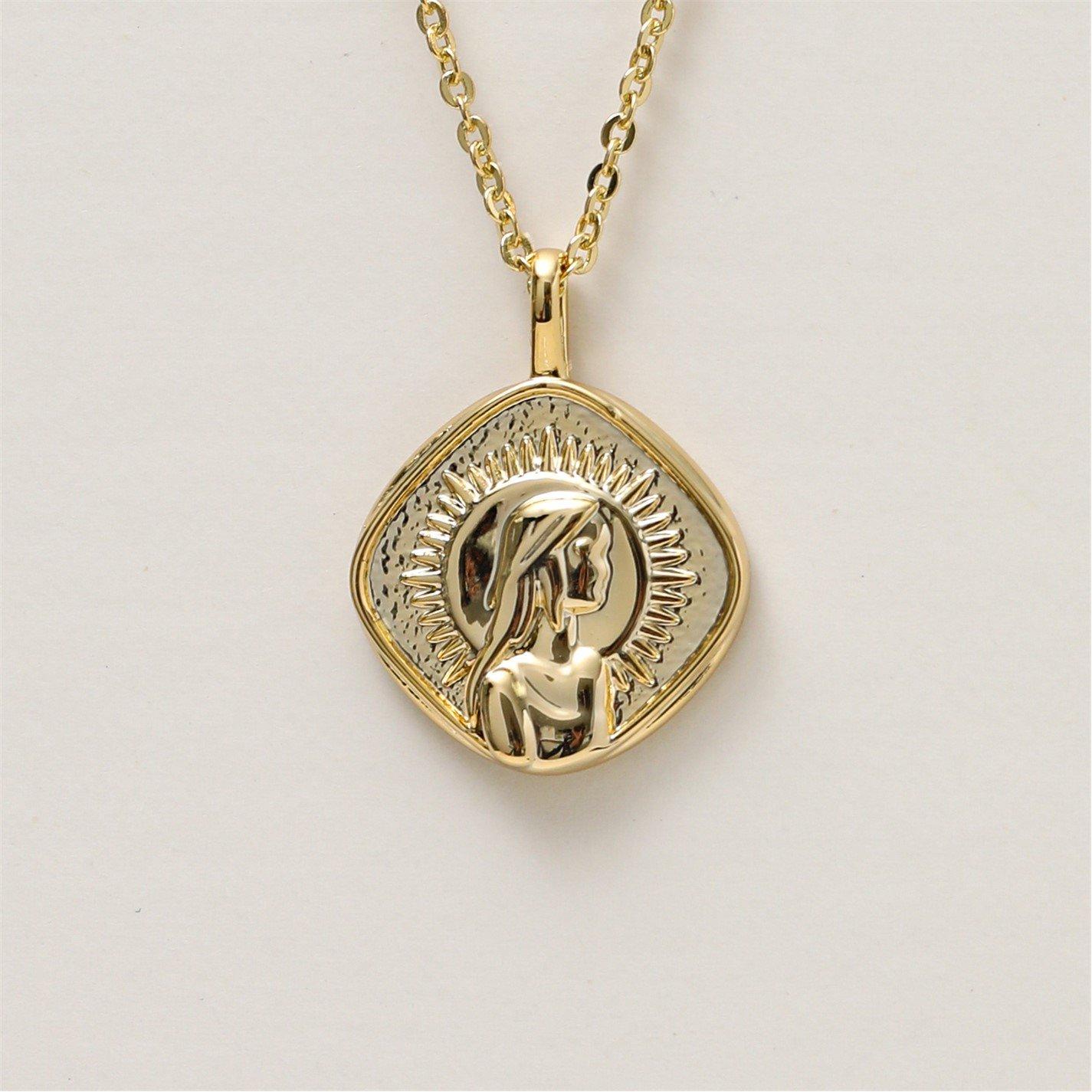Gold - Jon Richard - Gold Plated Molten Horoscope Necklace - Virgo - 6