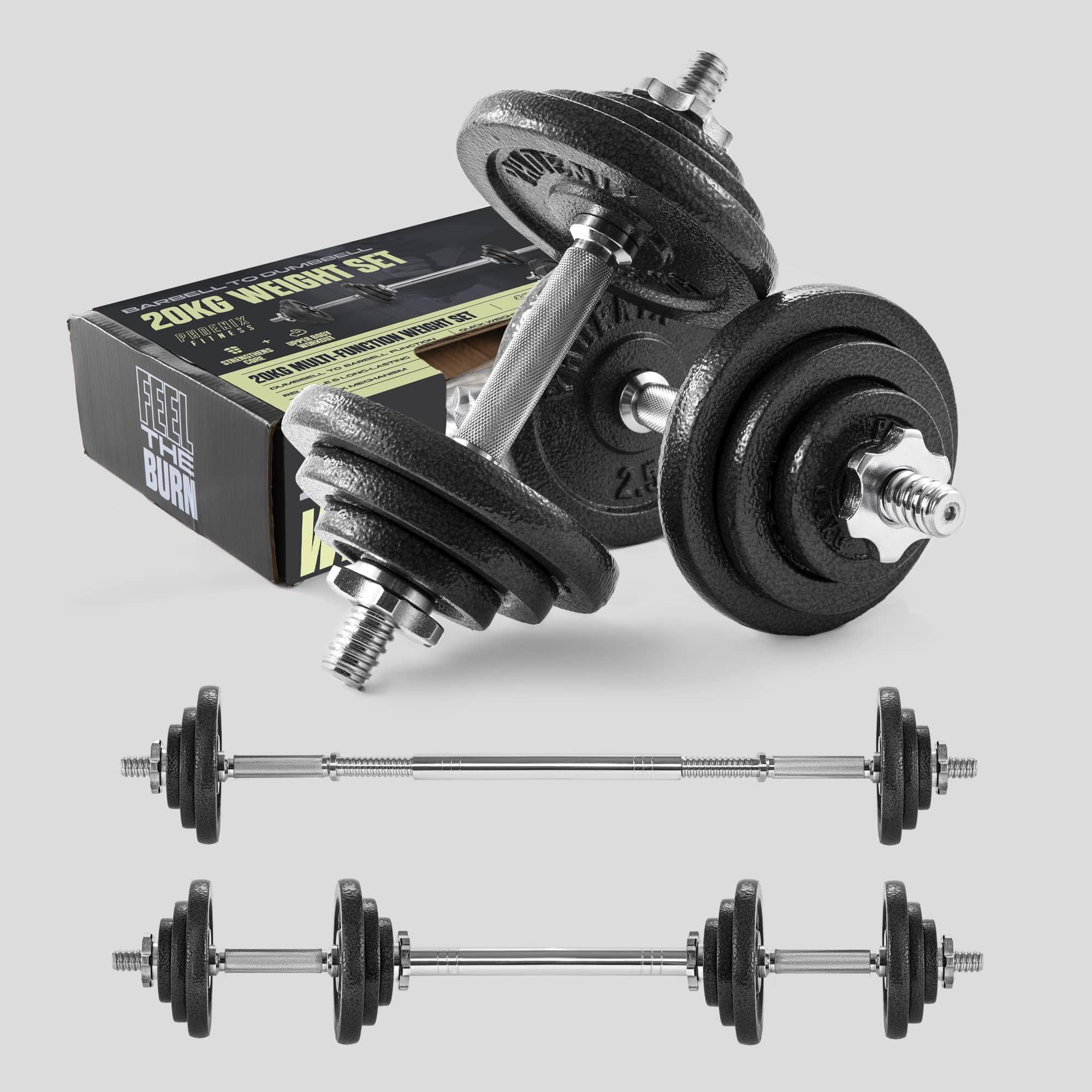 Black - Phoenix Fitness - Phoenix Fitness Weight Sets - 1