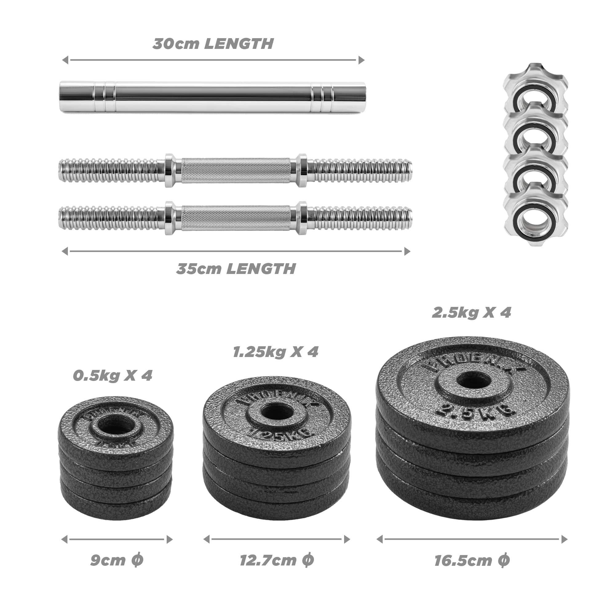 Black - Phoenix Fitness - Phoenix Fitness Weight Sets - 2