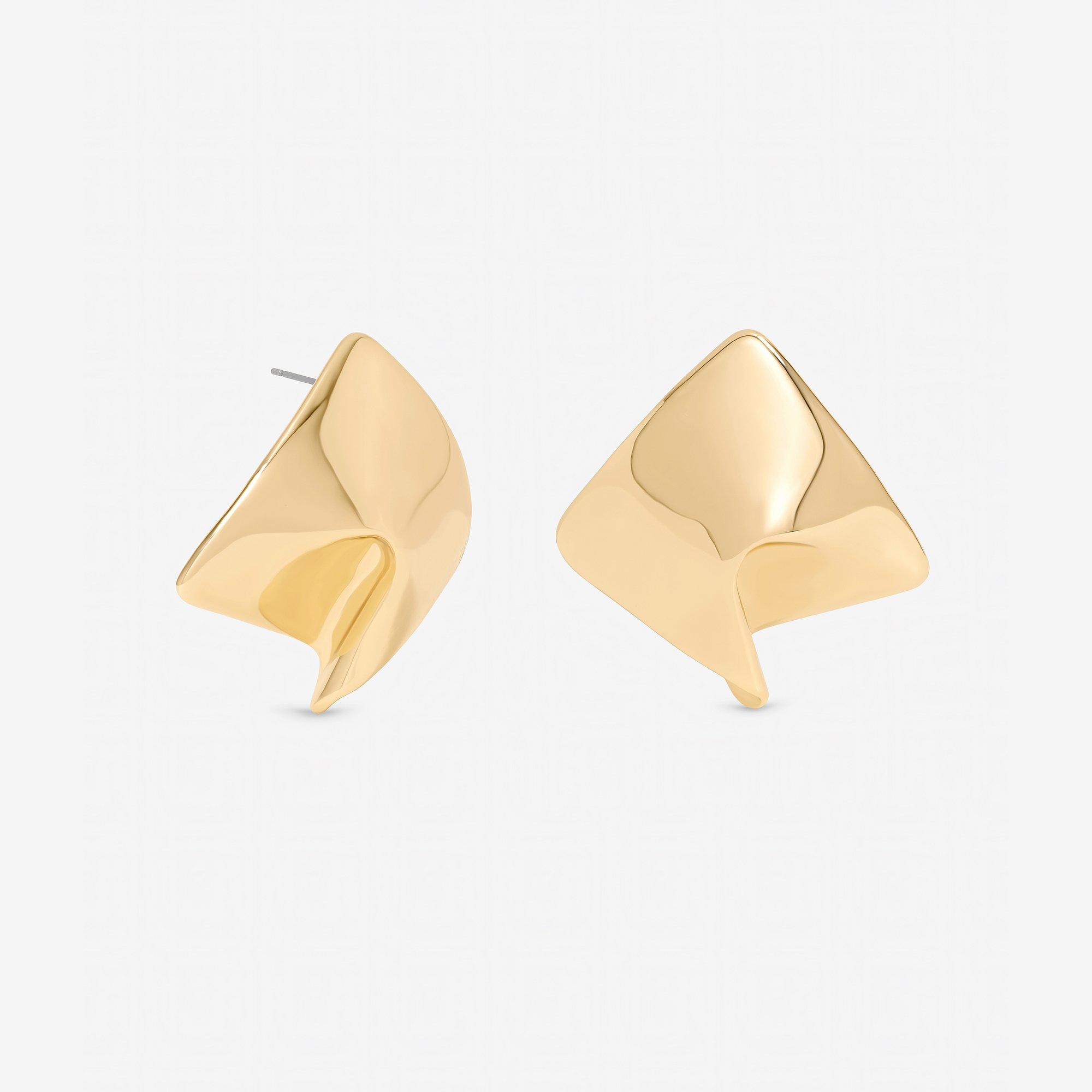 Gold - Mood - Gold Plated Liquid Earrings