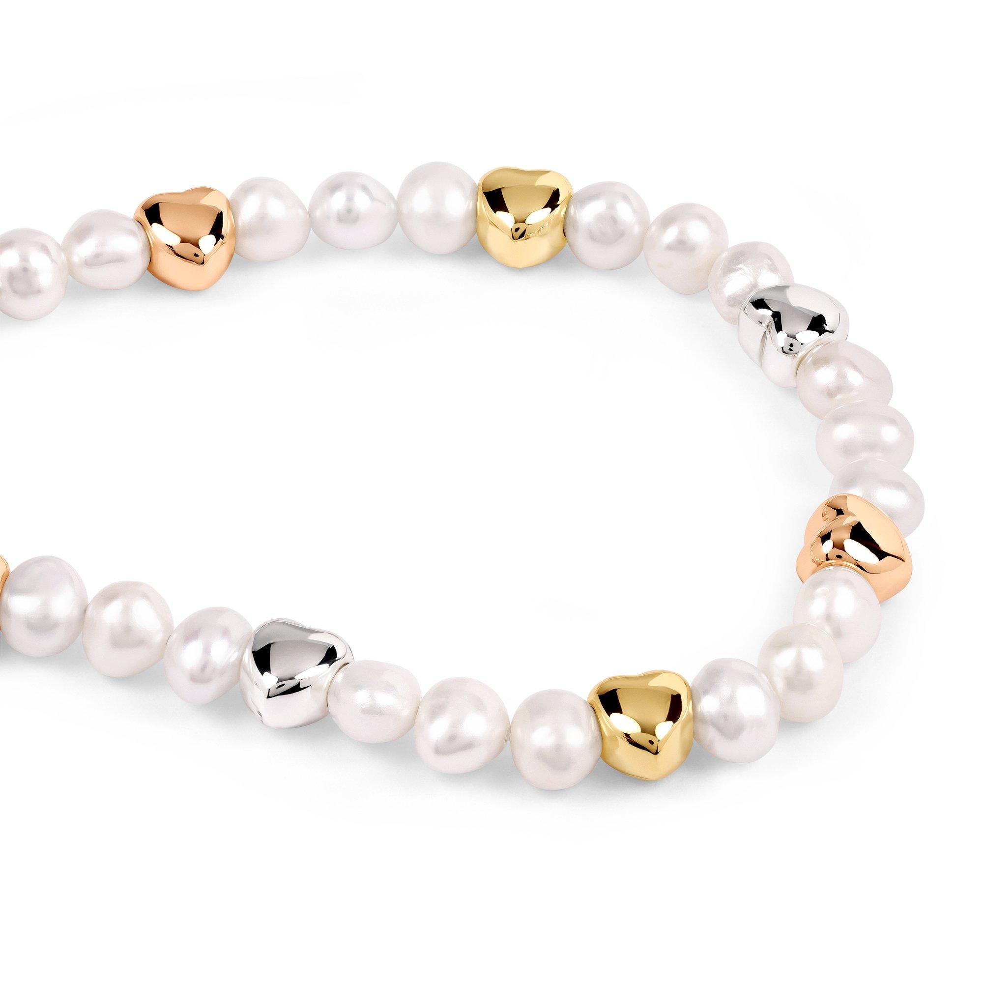 Gold - Radley - Radley Triple Plate Pearl Heart Bracelet - 3