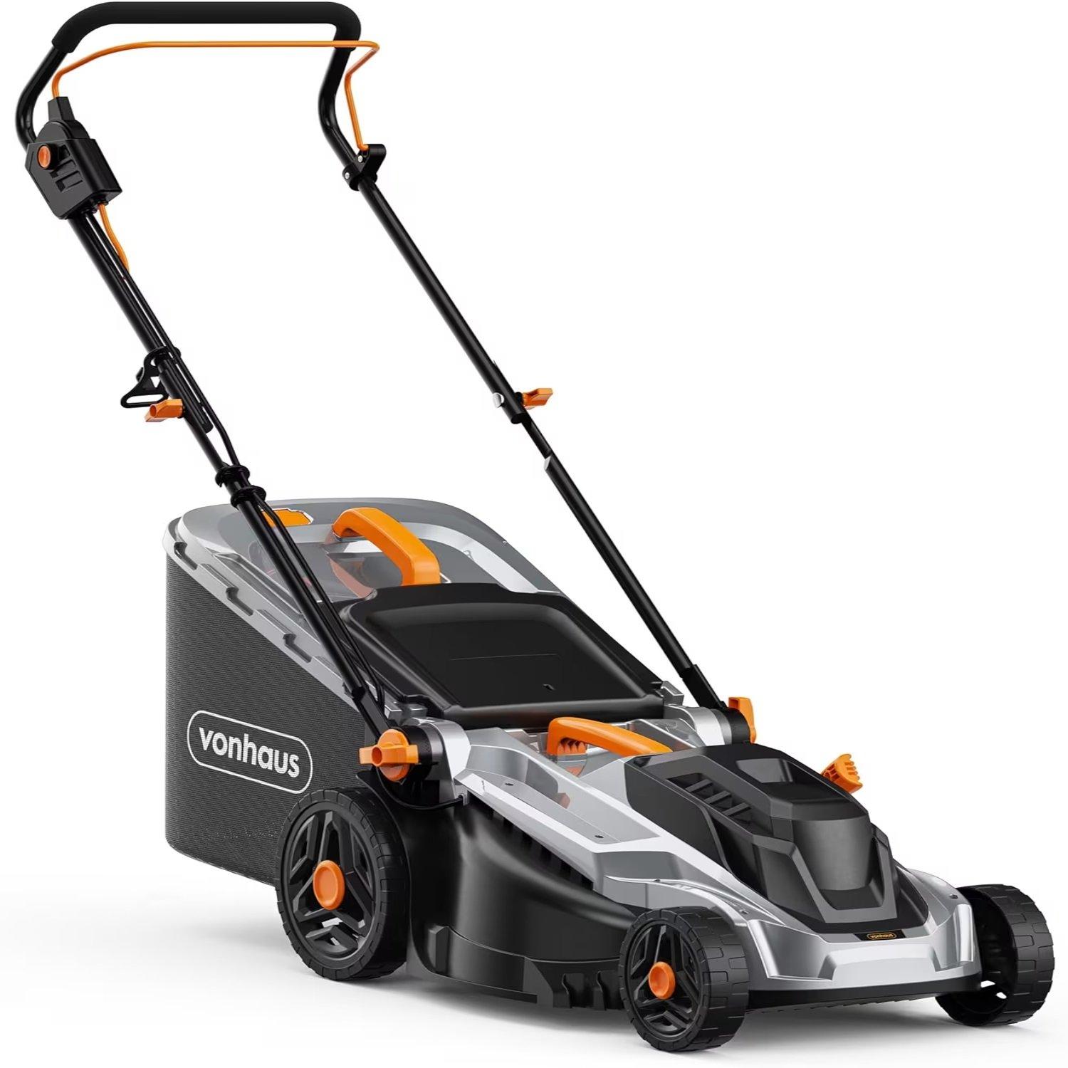 Grey - VonHaus - Electric Lawn Mower 1800W - 1