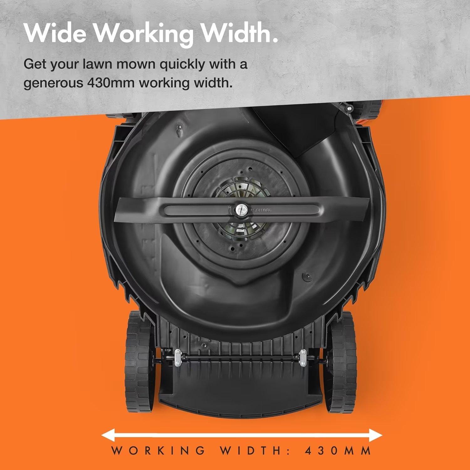 Grey - VonHaus - Electric Lawn Mower 1800W - 5