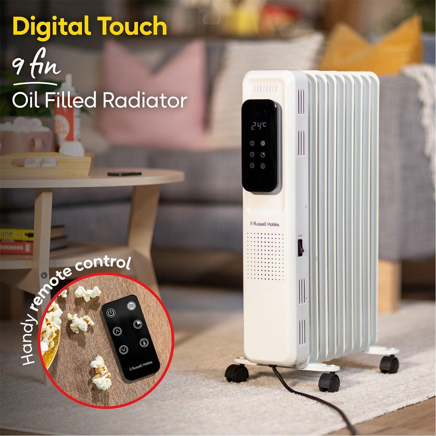 White - Russell Hobbs - Russell Hobbs RHOFR2009-D Oil Filled Radiator - 4