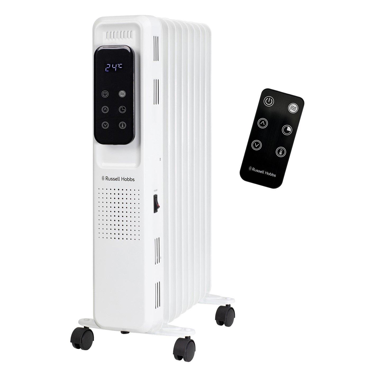 White - Russell Hobbs - Russell Hobbs RHOFR2009-D Oil Filled Radiator - 8