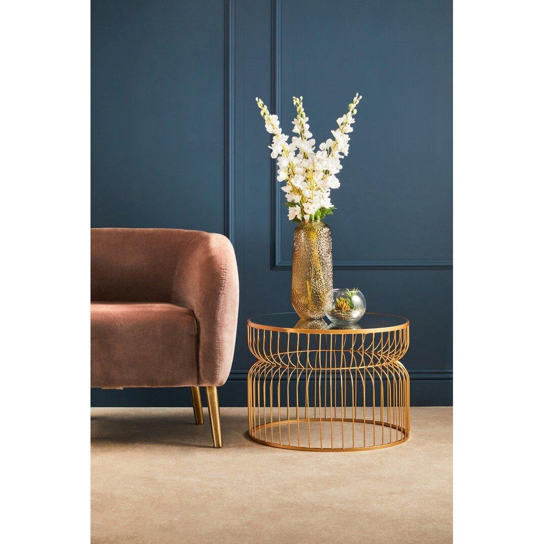 Interiors By Premier  Avantis Round Side Table - Gold