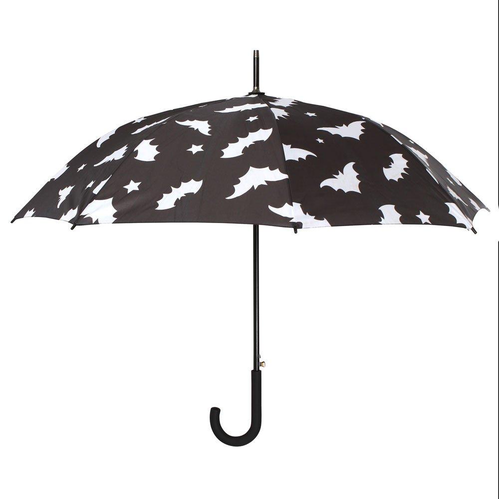 Black - Something Different - Bat Print Umbrella - 1