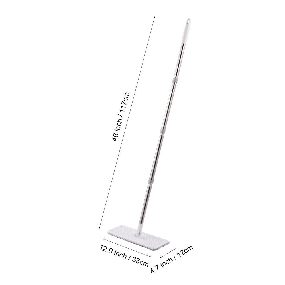 Grey & White - LIFE IDEAS - Flat Mop and Bucket Set for Floor Cleaning - 9