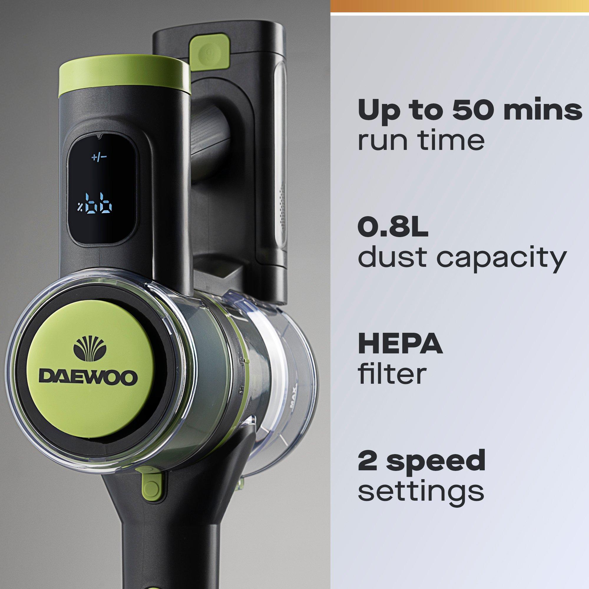 Grey - Daewoo Electricals - Cyclone Freedom Pro 2-in-1 Cordless Vacuum Cleaner - 2