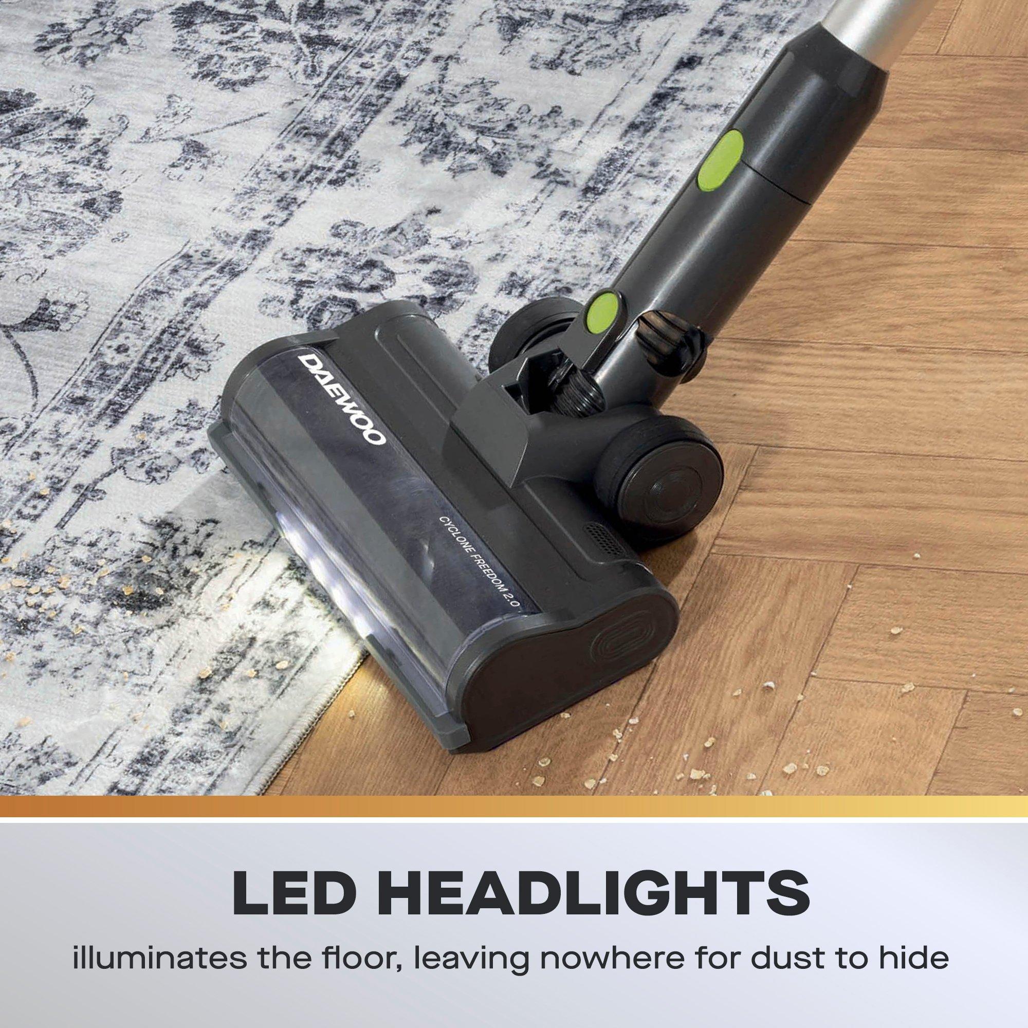 Grey - Daewoo Electricals - Cyclone Freedom Pro 2-in-1 Cordless Vacuum Cleaner - 4