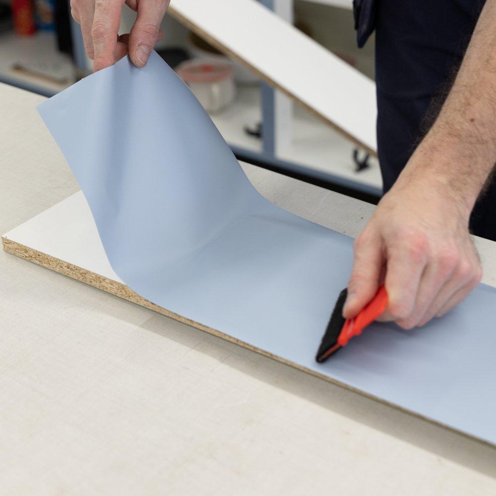 Blue - D C Fix - dc fix Matt Heritage Blue Self Adhesive Vinyl Wrap - 2