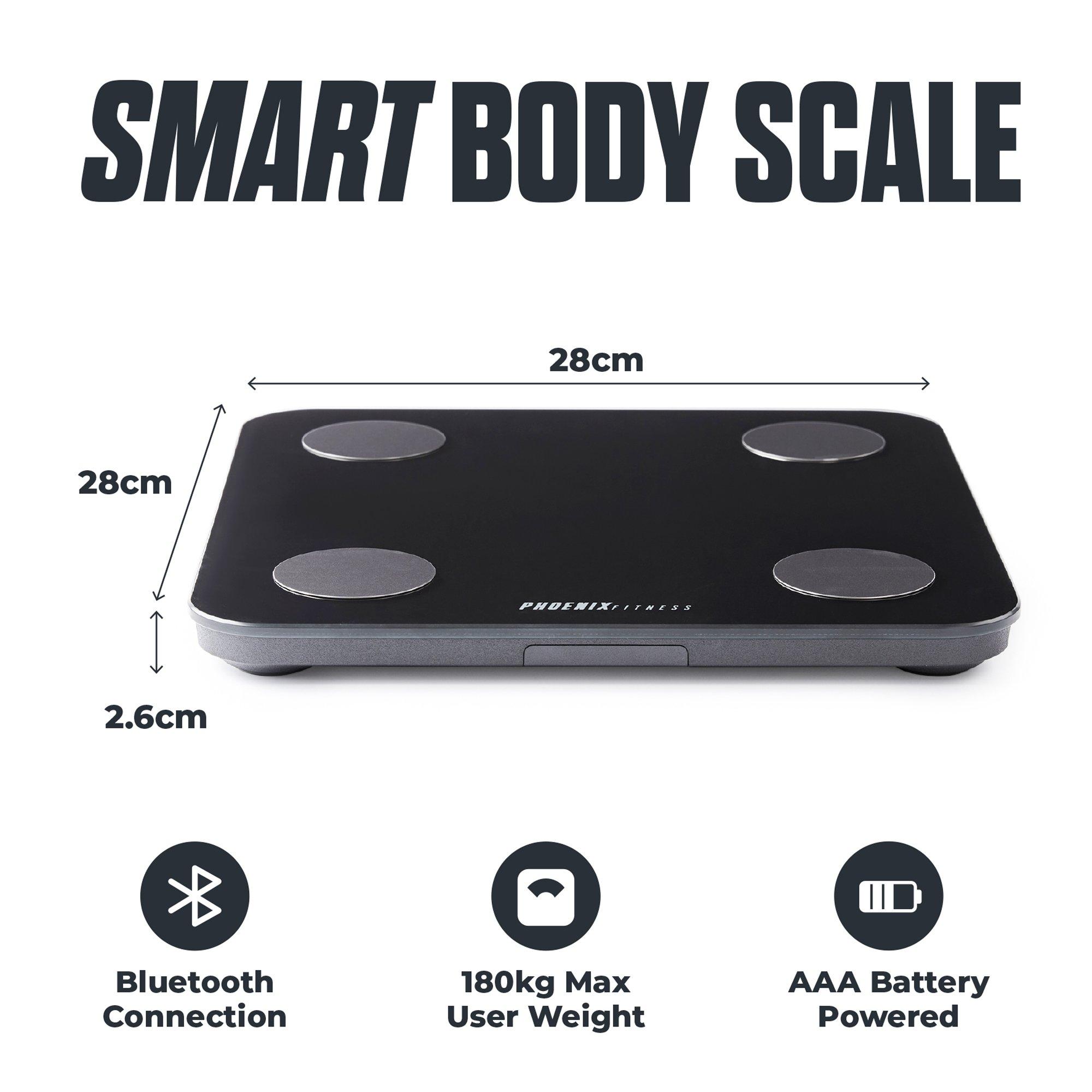 Black - Phoenix Fitness - Phoenix Fitness Smart Body Fat Scale Bluetooth - 2