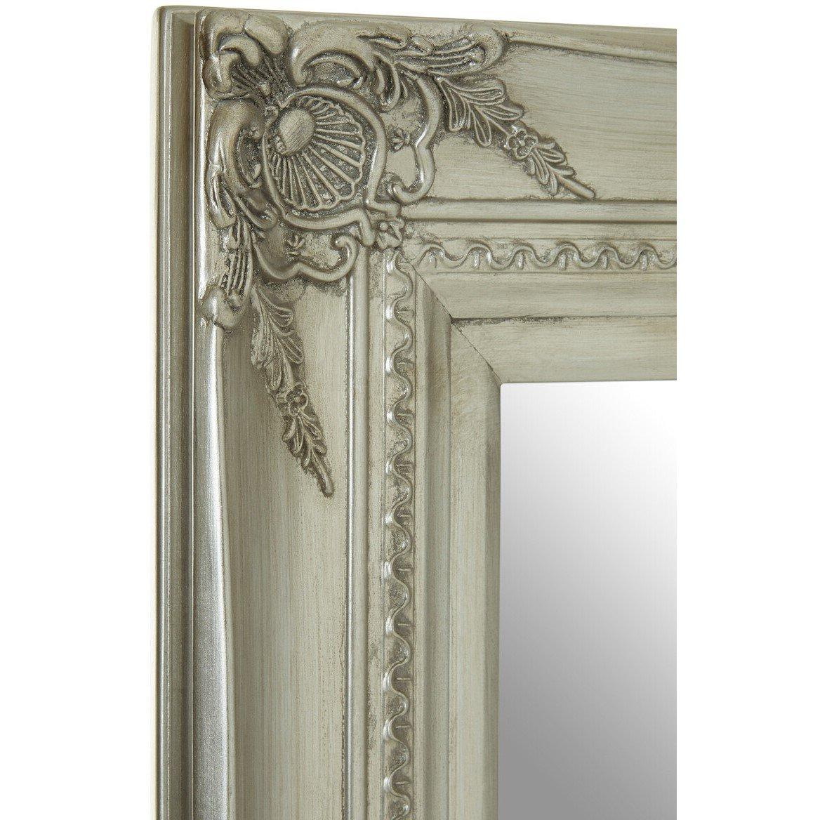 Silver - Interiors by Premier - Brussels Baroque Rectangular Silver Wall Mirror - 3