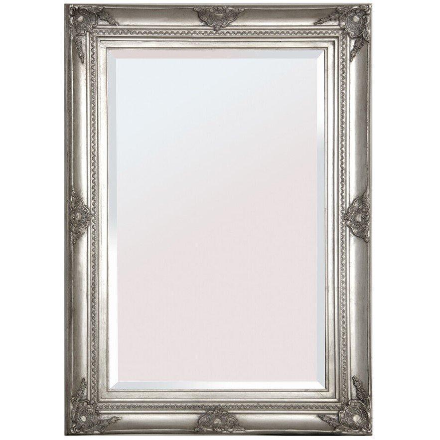 Silver - Interiors by Premier - Brussels Baroque Rectangular Silver Wall Mirror - 5