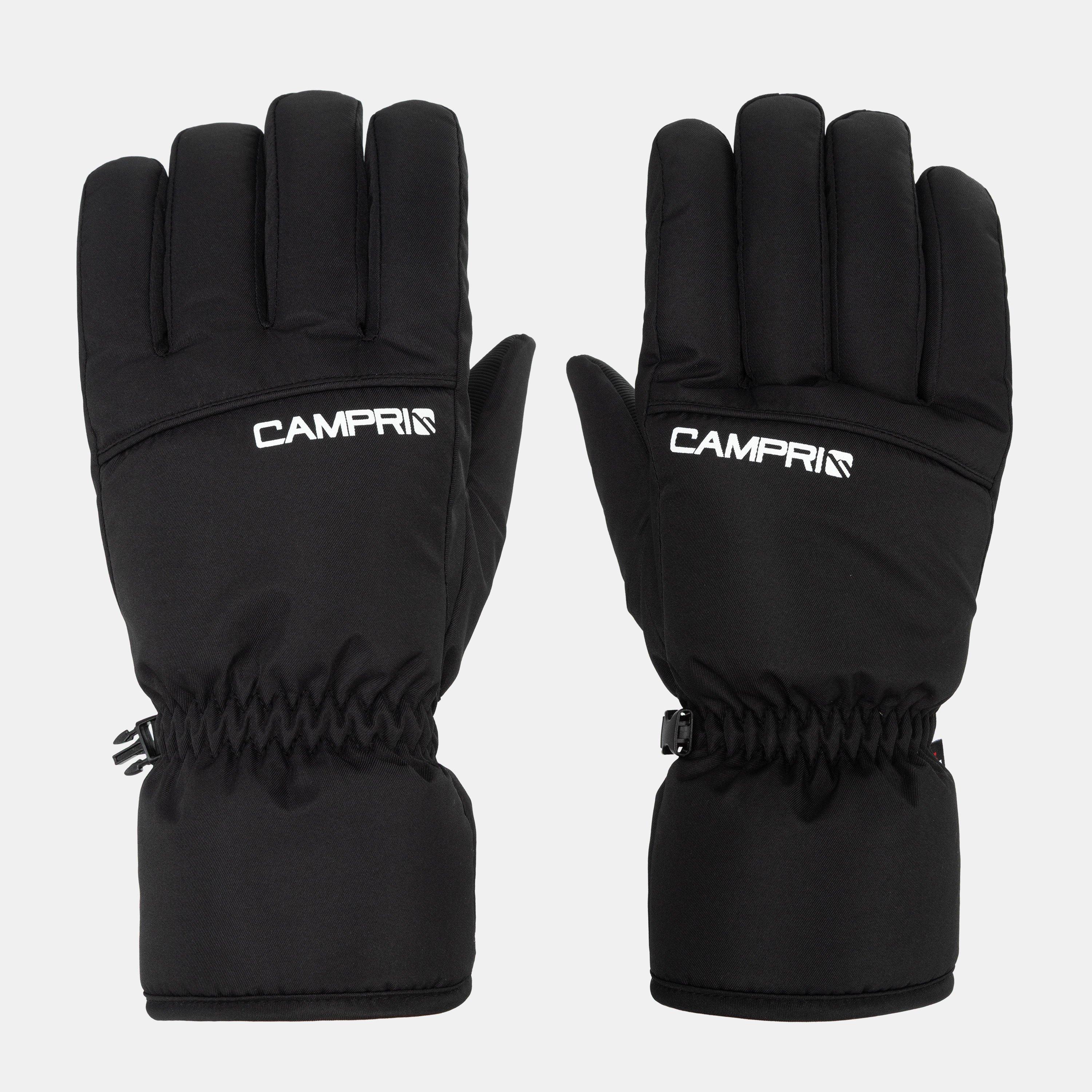 Campri Men's Raise Ski Gloves - Black - M