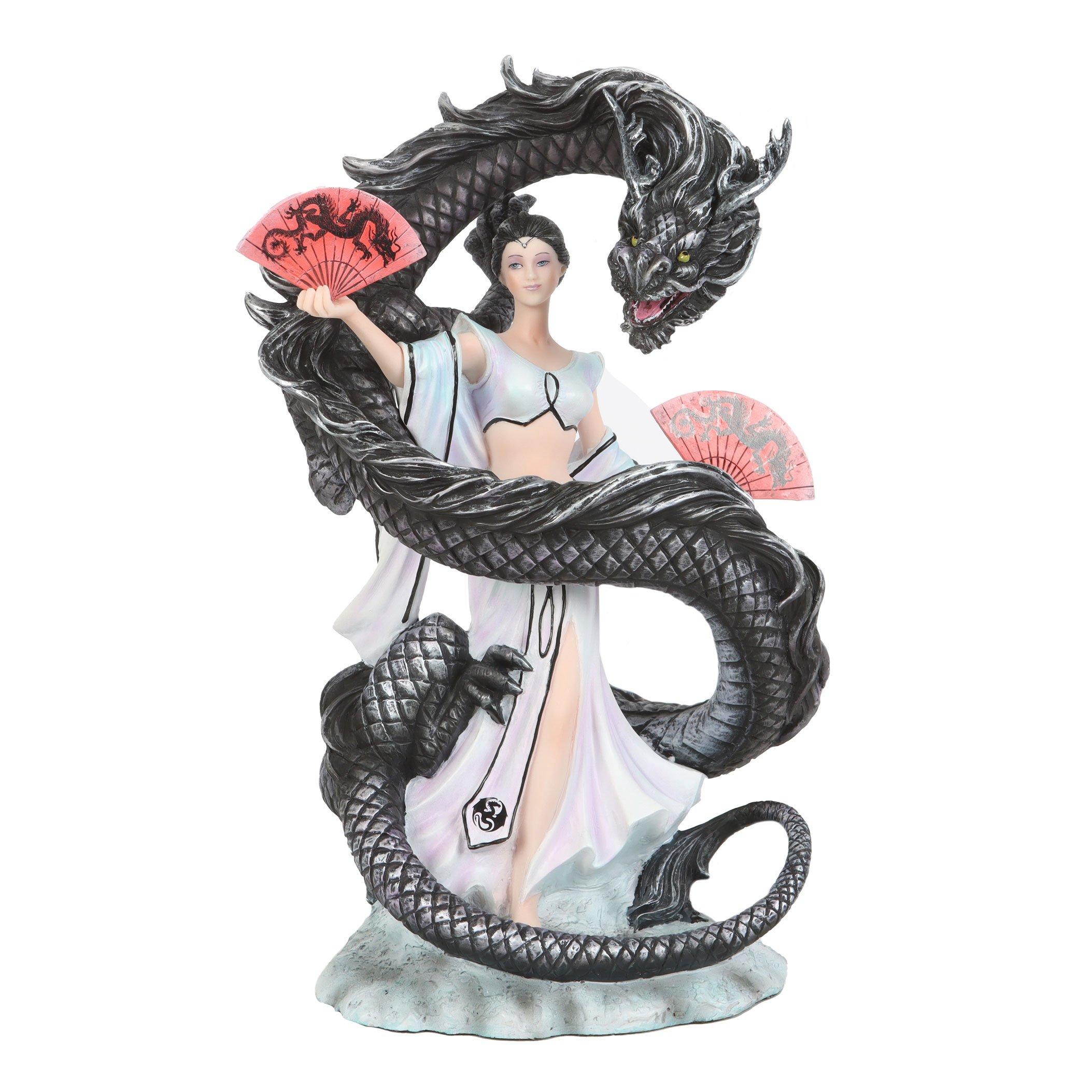 Black - Something Different - Dragon Dance Figurine by Anne Stokes - 2