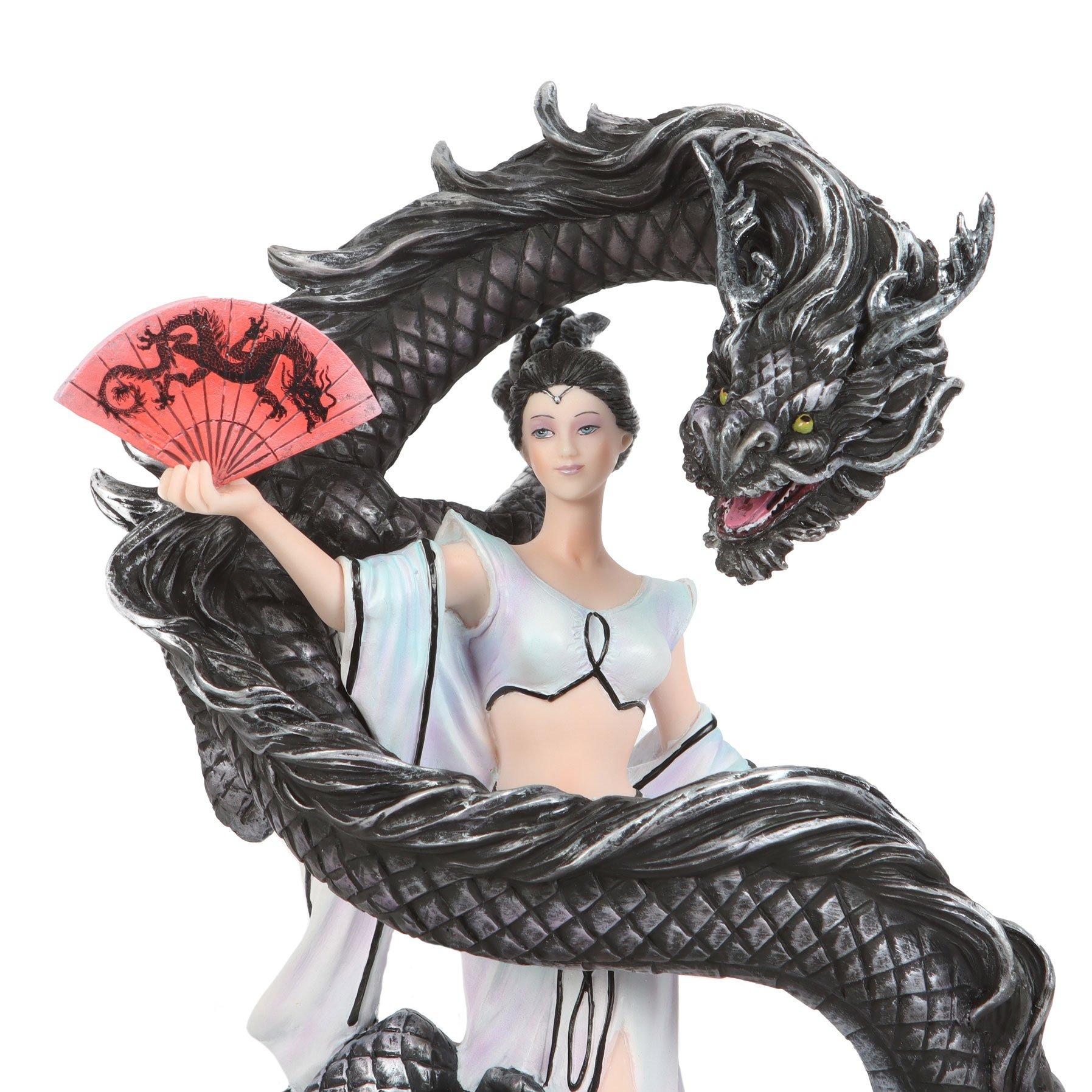 Black - Something Different - Dragon Dance Figurine by Anne Stokes - 3