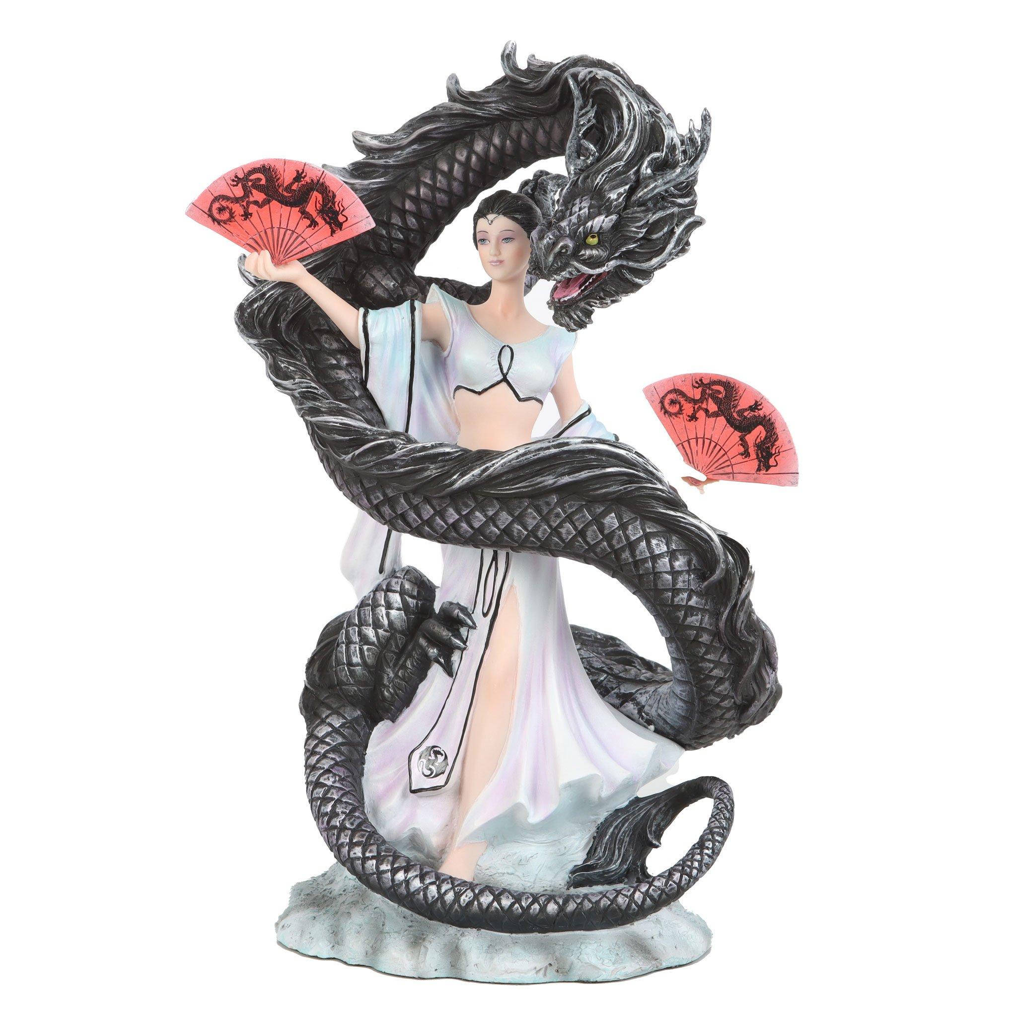 Black - Something Different - Dragon Dance Figurine by Anne Stokes - 6