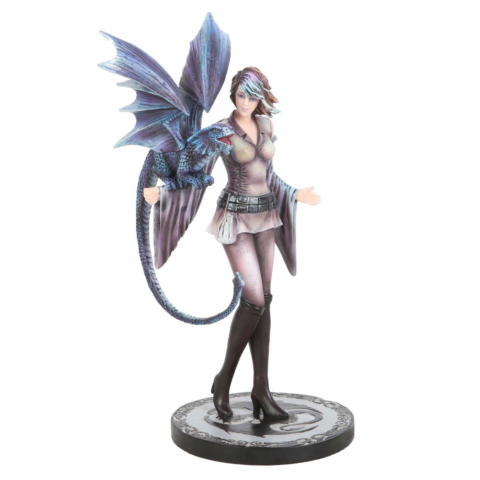 Blue - Something Different - Dragon Trainer Figurine by Anne Stokes - 2