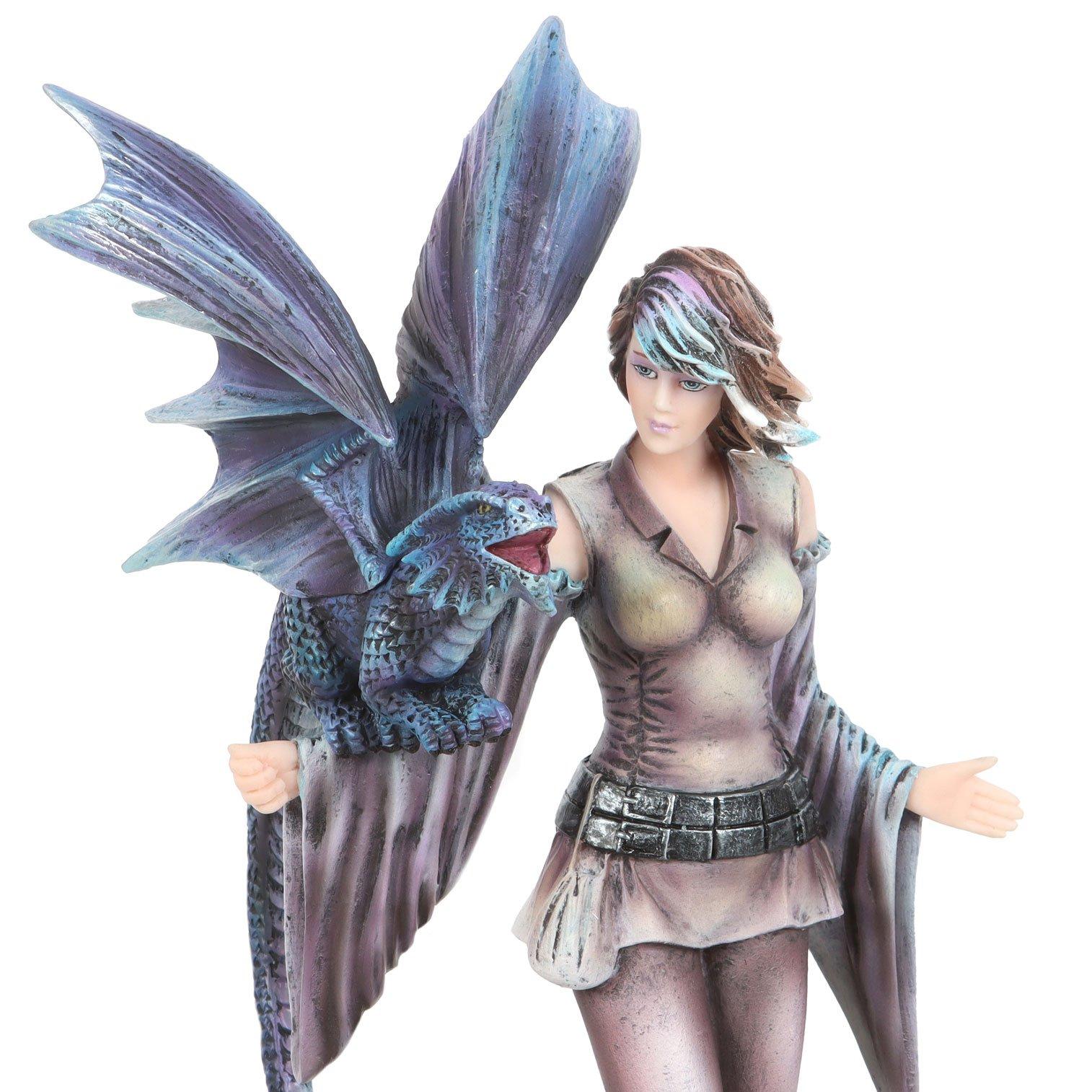 Blue - Something Different - Dragon Trainer Figurine by Anne Stokes - 4