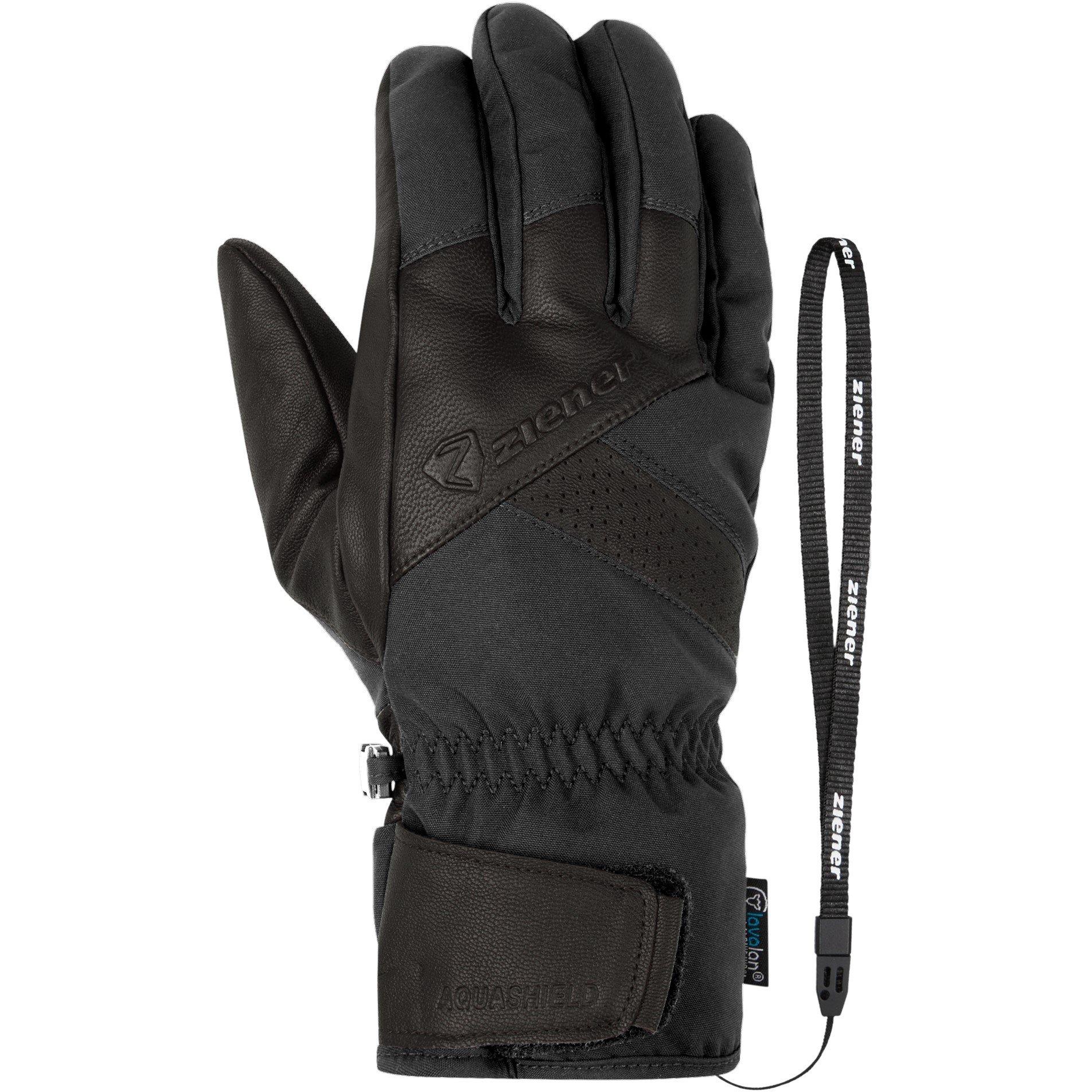 Ziener Men's Getter Ski Gloves - Black
