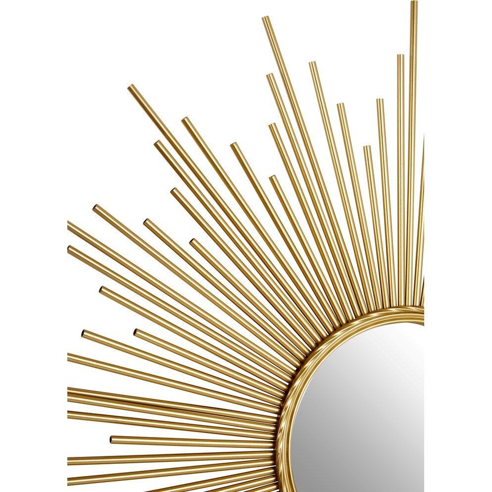 Gold - Interiors by Premier - Cristal Wall Mirror with Gold Finish Frame - 5