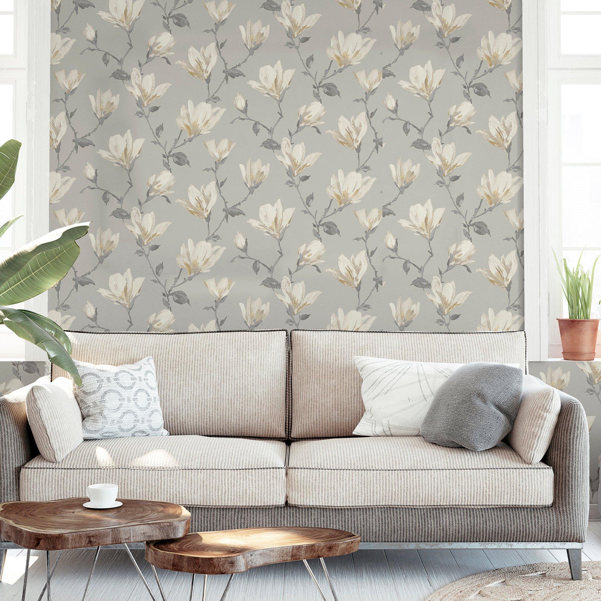 Neutral - Arthouse - Lily Floral Natural sw12 - 5