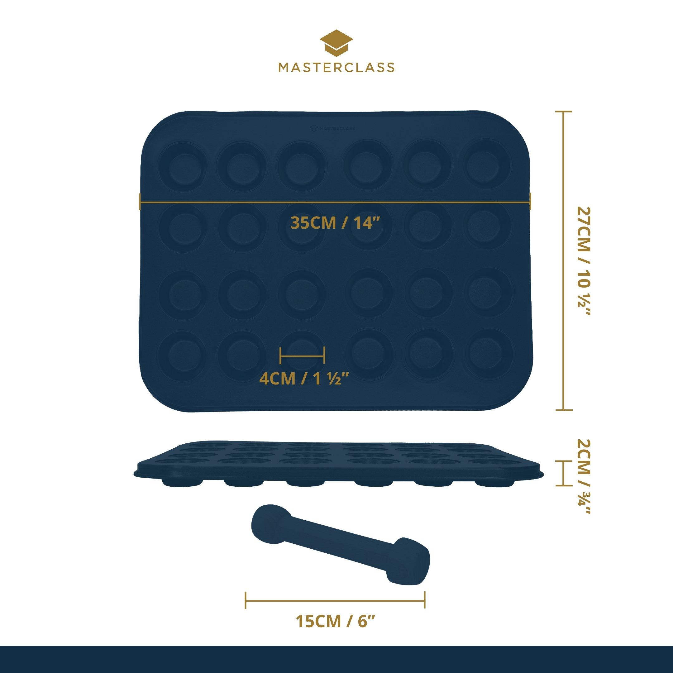 Grey - MasterClass - MasterClass Non-Stick 24 Hole Mini Tin - 5