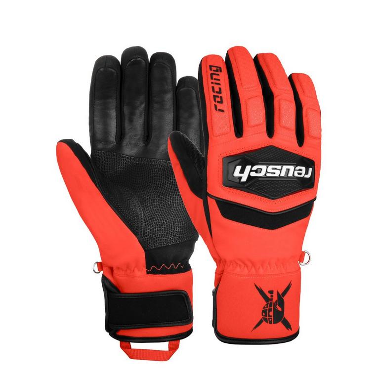 Noir/Rouge Fluo - Reusch - Mens Ski Gloves - 1