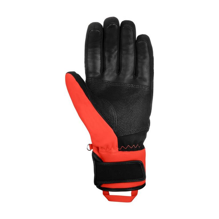 Noir/Rouge Fluo - Reusch - Mens Ski Gloves - 3