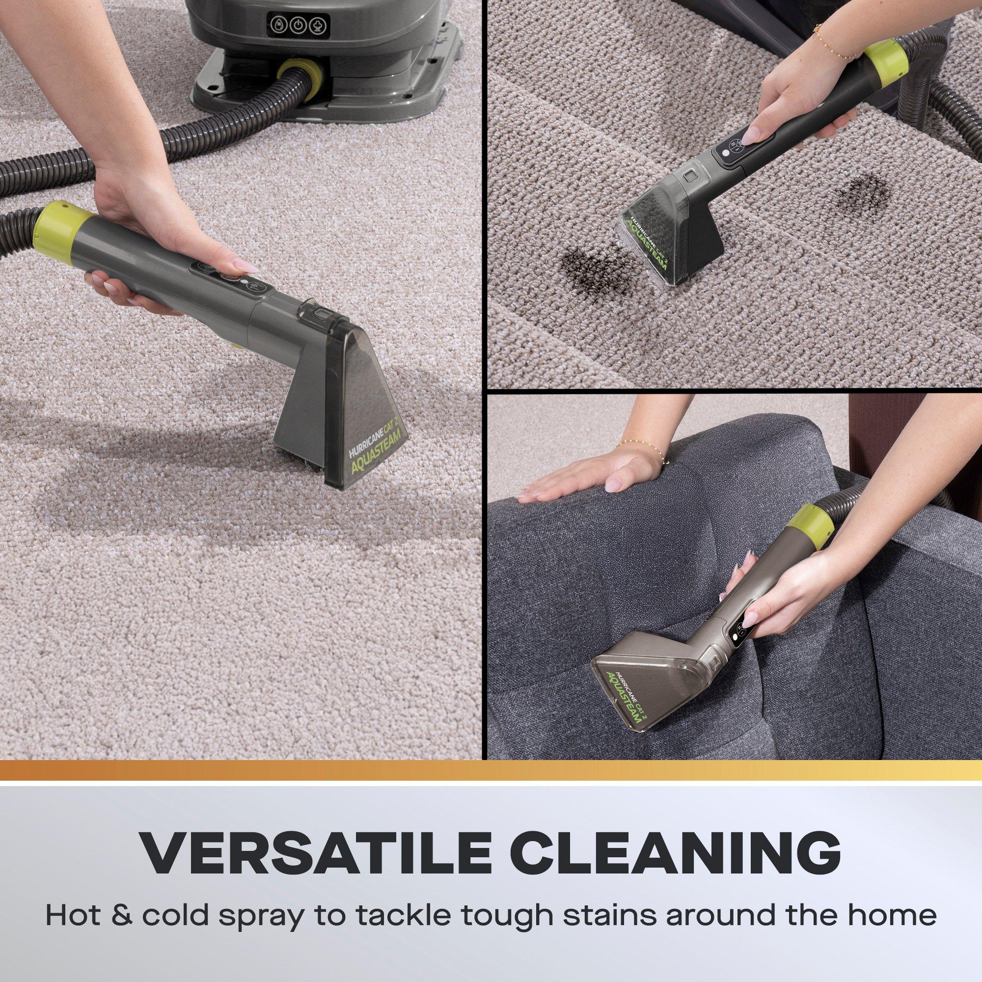 Grey - Daewoo Electricals - Aquastream 1300W 1.4L Carpet & Upholstery Spot Cle - 3