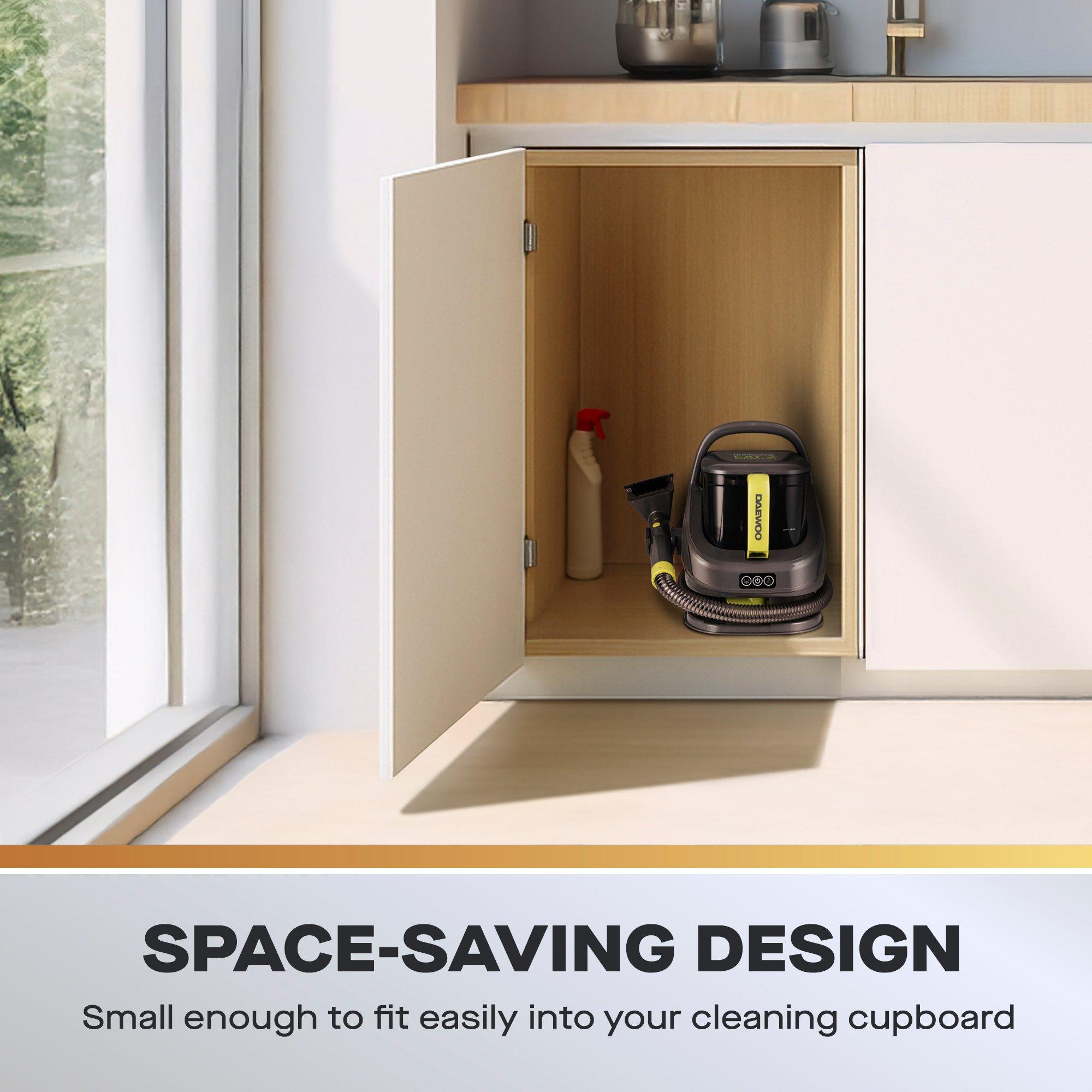 Grey - Daewoo Electricals - Aquastream 1300W 1.4L Carpet & Upholstery Spot Cle - 5