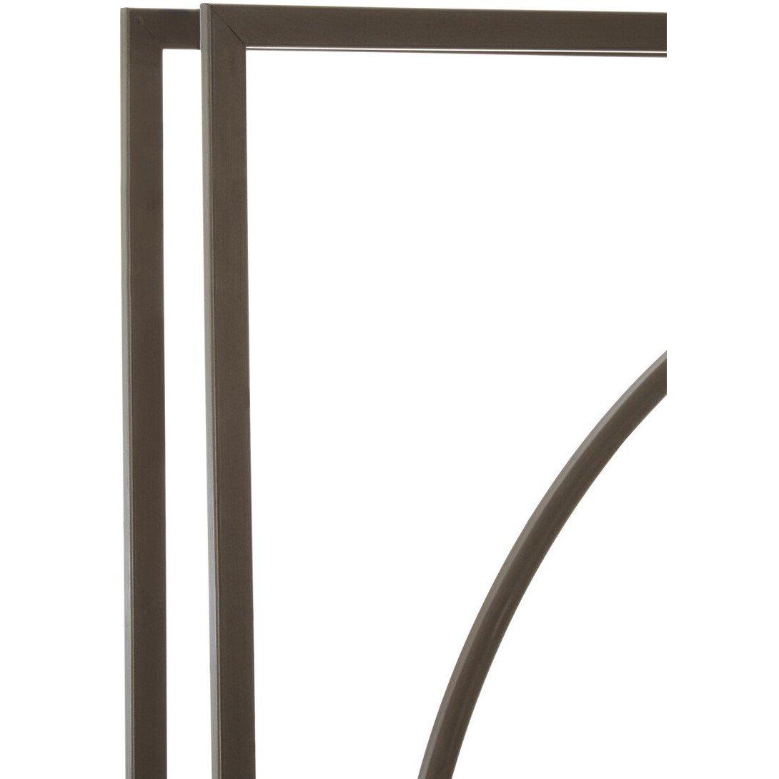 Black - Premier Housewares - Trinity 105cm Dia Rust Finish Wall Clock - 4