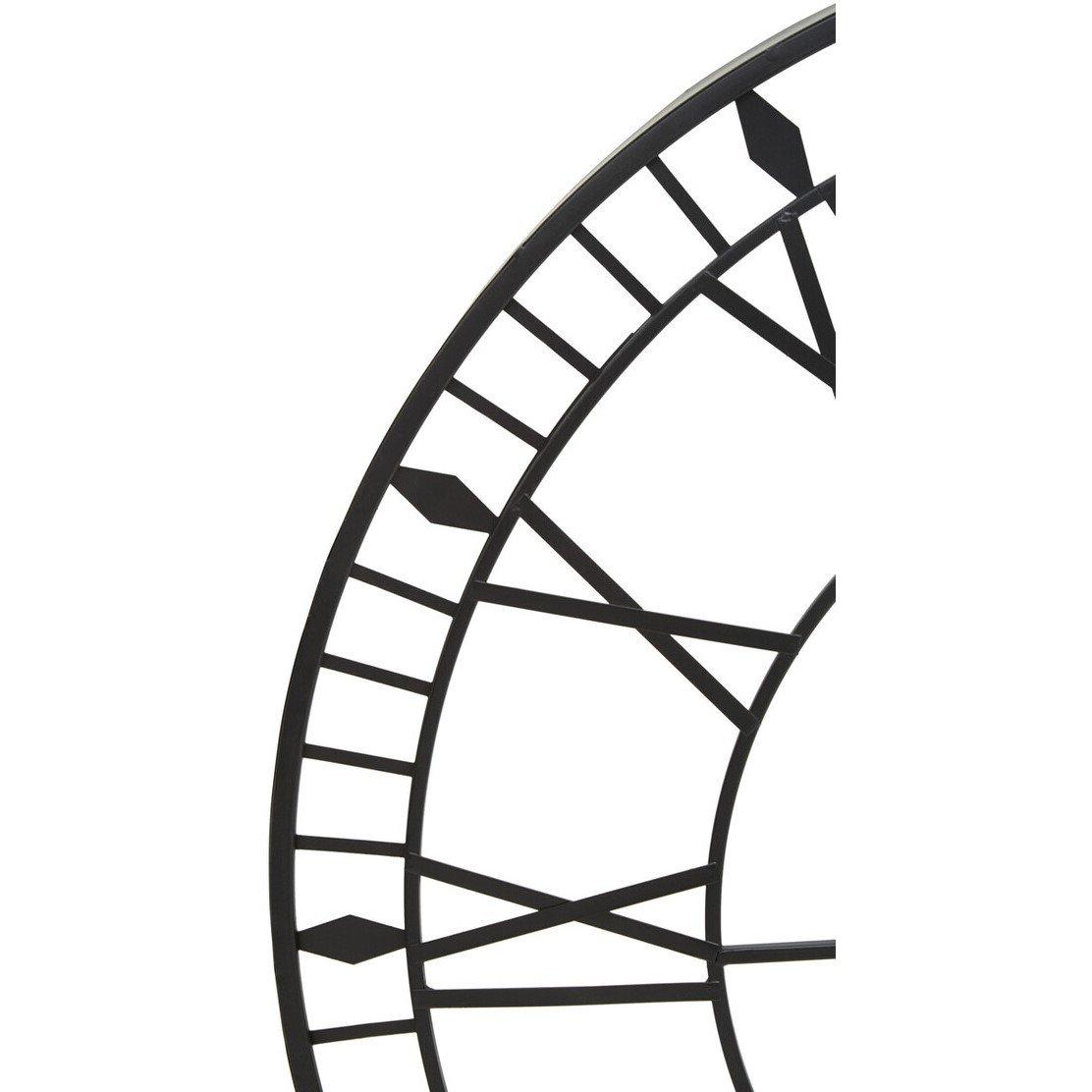 Black White - Premier Housewares - Genova 80cm Dia Large Black and White LED Wall Clo - 4