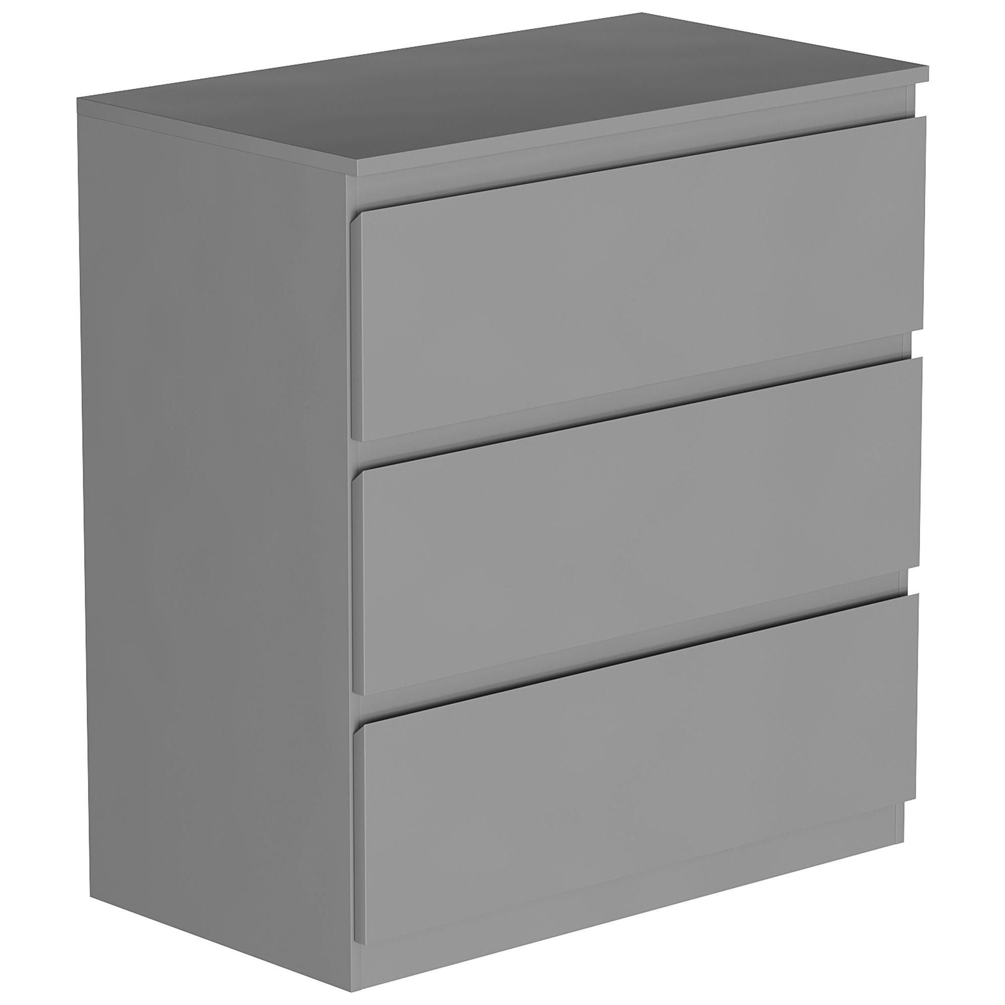 Grey - Lassic - Vida Designs 3 Piece Denver Bedroom Set 1 - 11