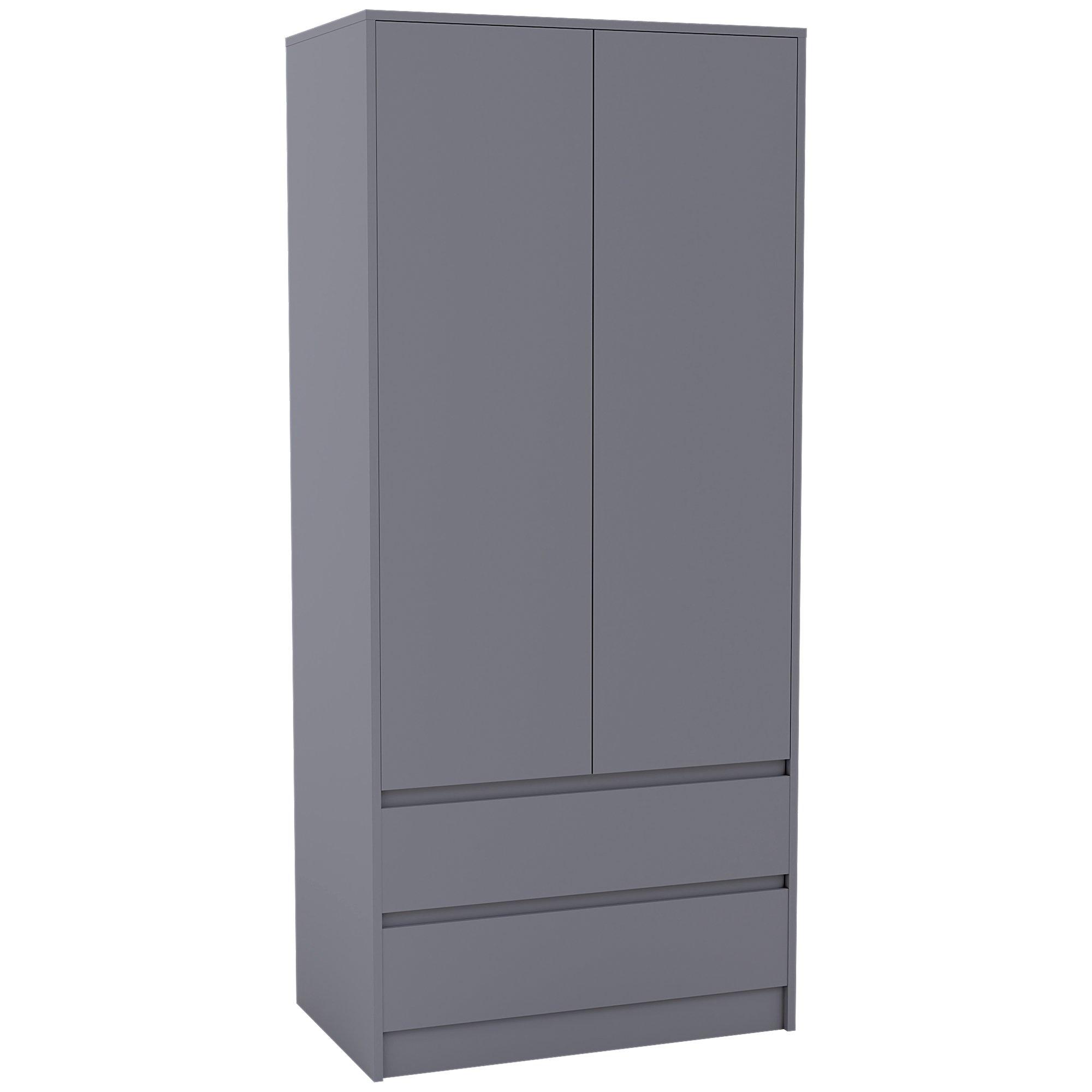 Grey - Lassic - Vida Designs 3 Piece Denver Bedroom Set 1 - 12