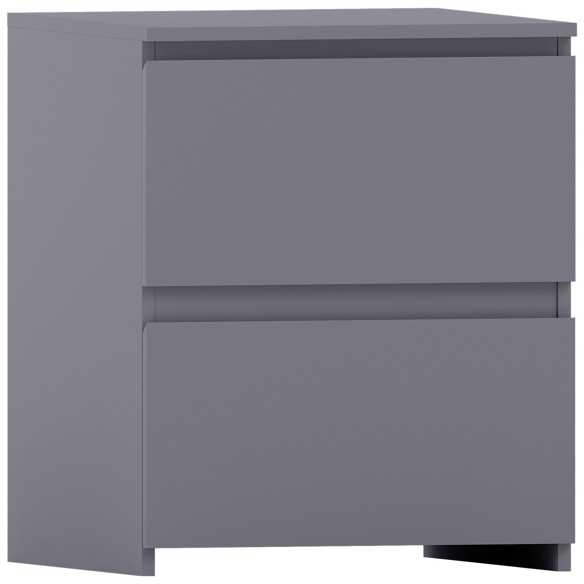 Grey - Lassic - Vida Designs 3 Piece Denver Bedroom Set 1 - 10