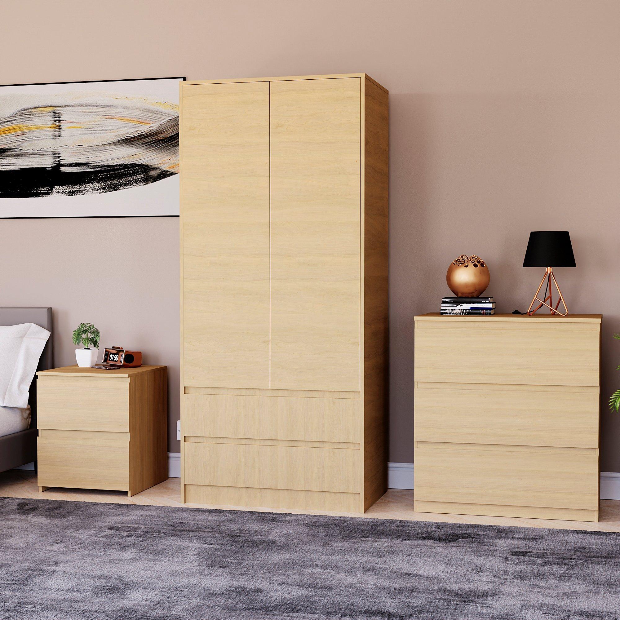 Vida Designs 3 Piece Denver Bedroom Set 1