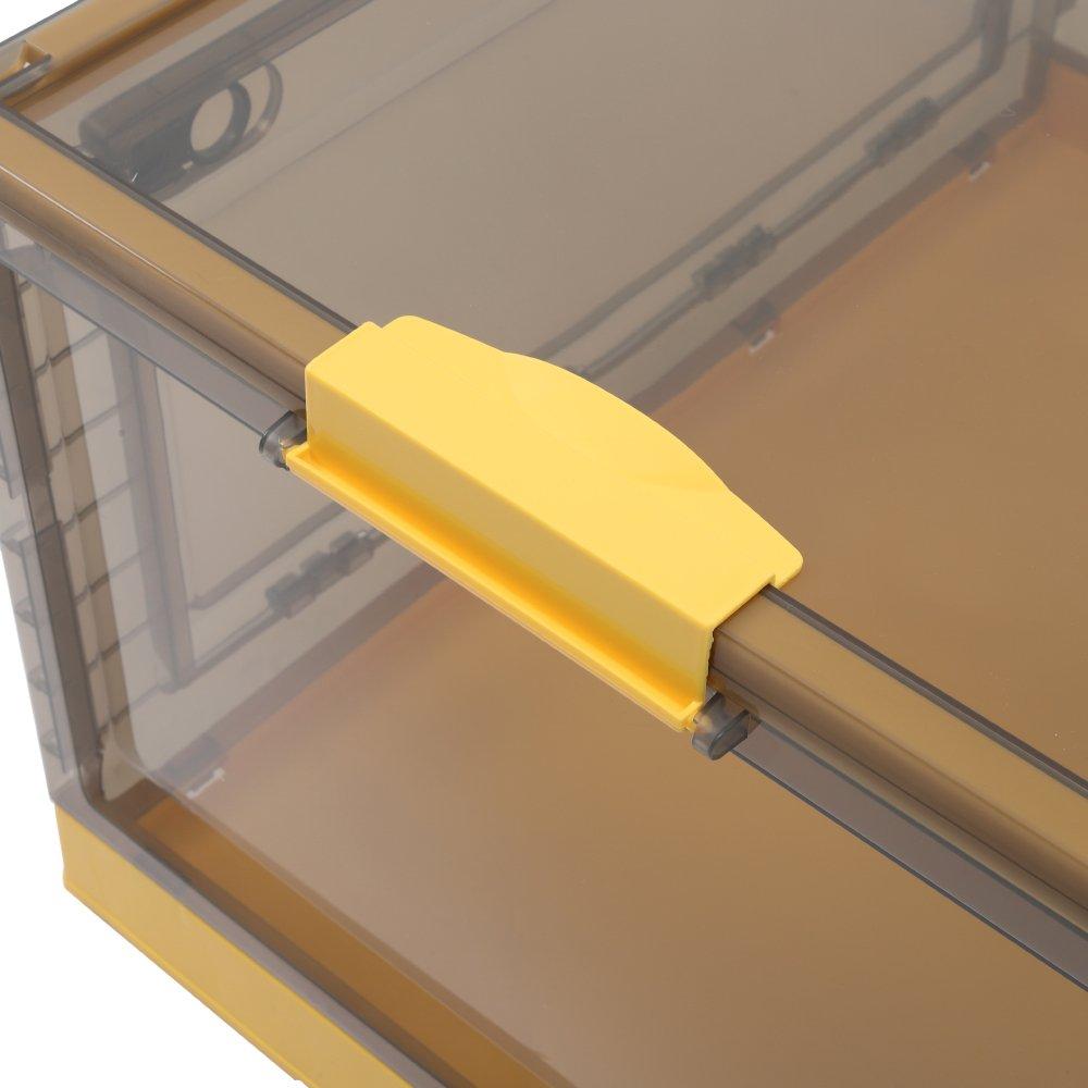 Yellow - LIFE IDEAS - 3-Piece Folding Storage Boxes with Wheels - 6