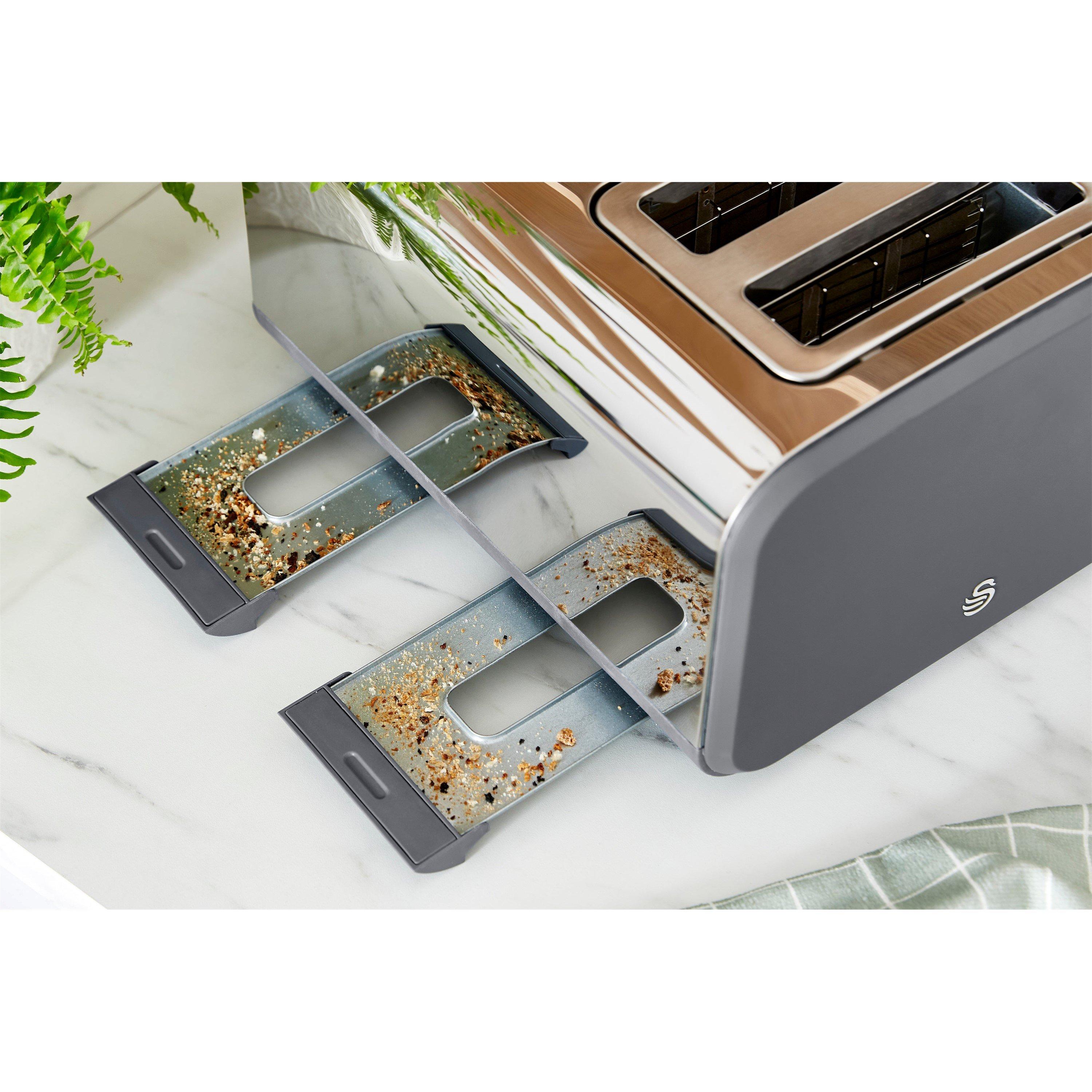 Grey - Swan - 4 Slice Nordic Style Toaster - 7