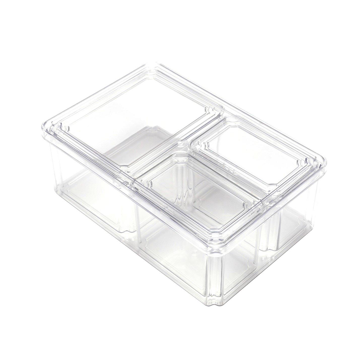 Clear2 - LIFE IDEAS - Transparent Fridge Storage Container Sets - 3