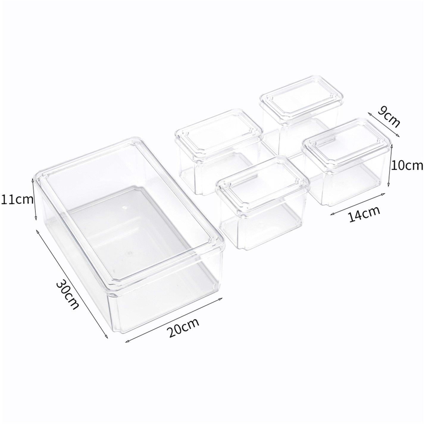 Clear3 - LIFE IDEAS - Transparent Fridge Storage Container Sets - 8