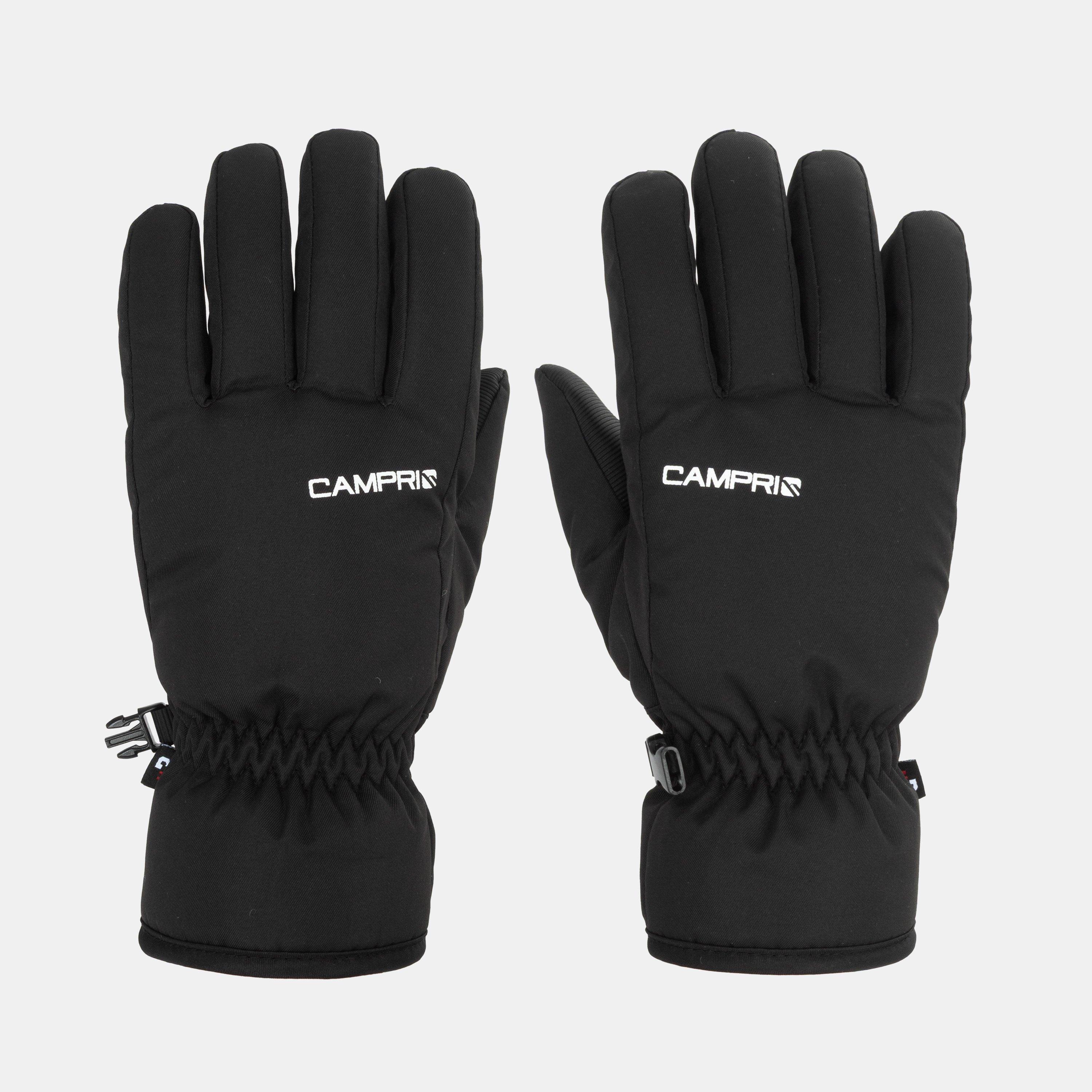 Campri  Kids Raise Ski Gloves Juniors - Black - M