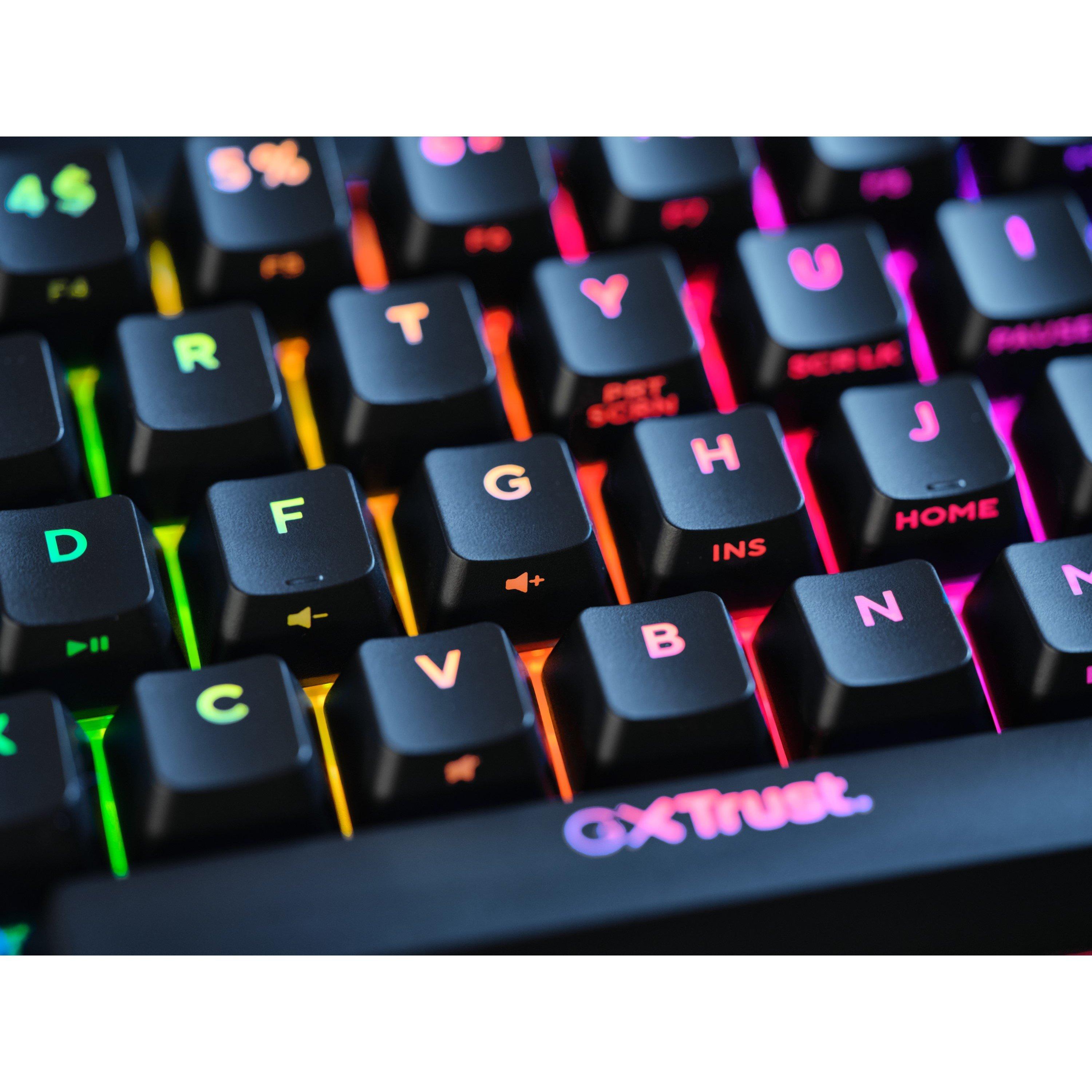 Schwarz - Trust - GXT 867 Acira 60% Wired Mechanical Keyboard - 5