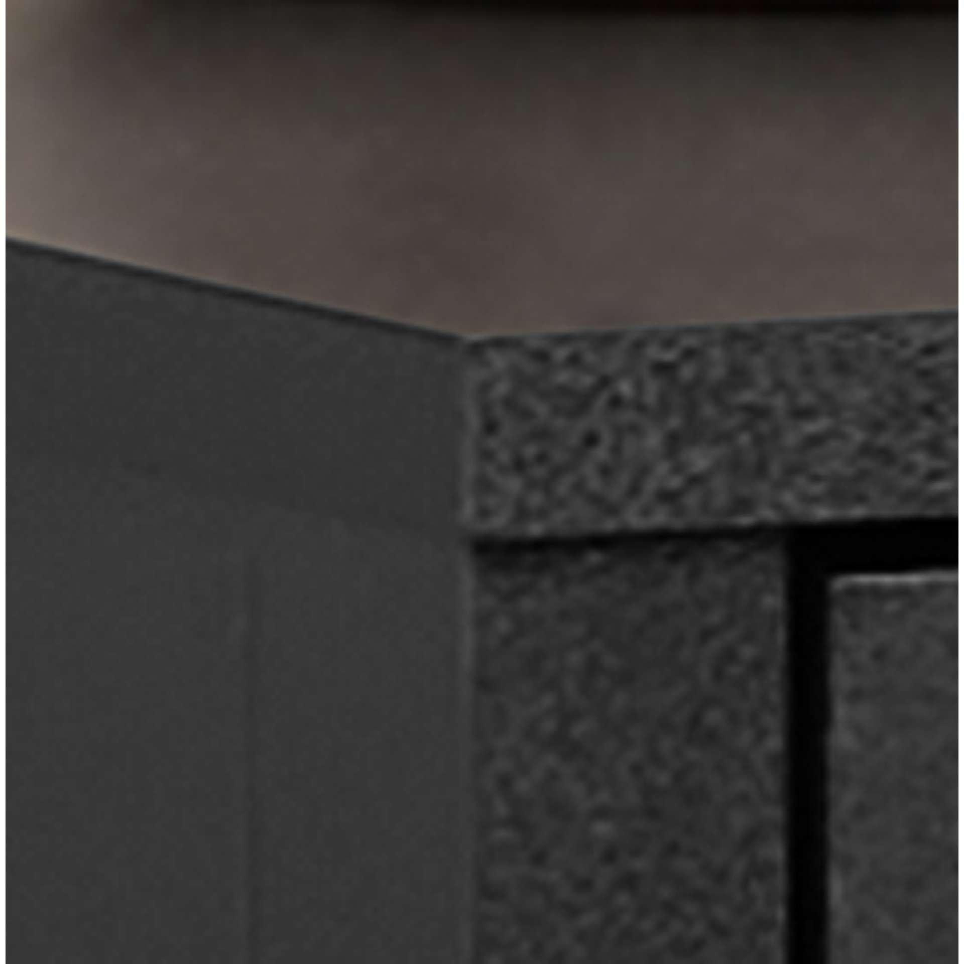 Black - Birlea - Axis 3 Drawer Fluted Bedside - 3