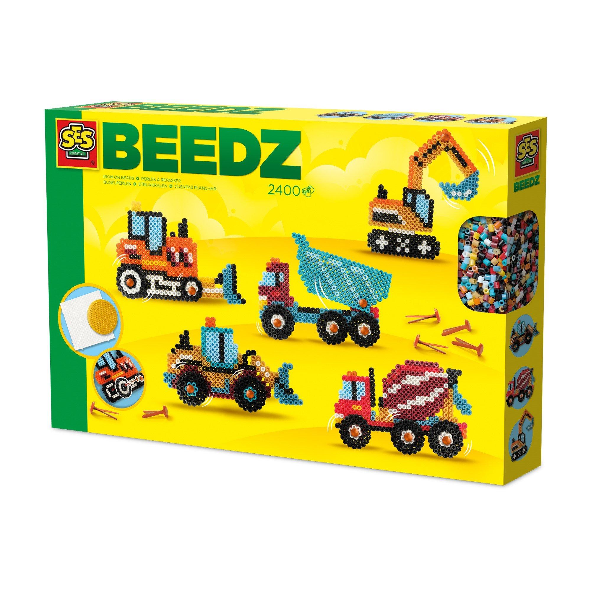 Multi - SES Creative - Iron on beads - Constructions trucks - 1