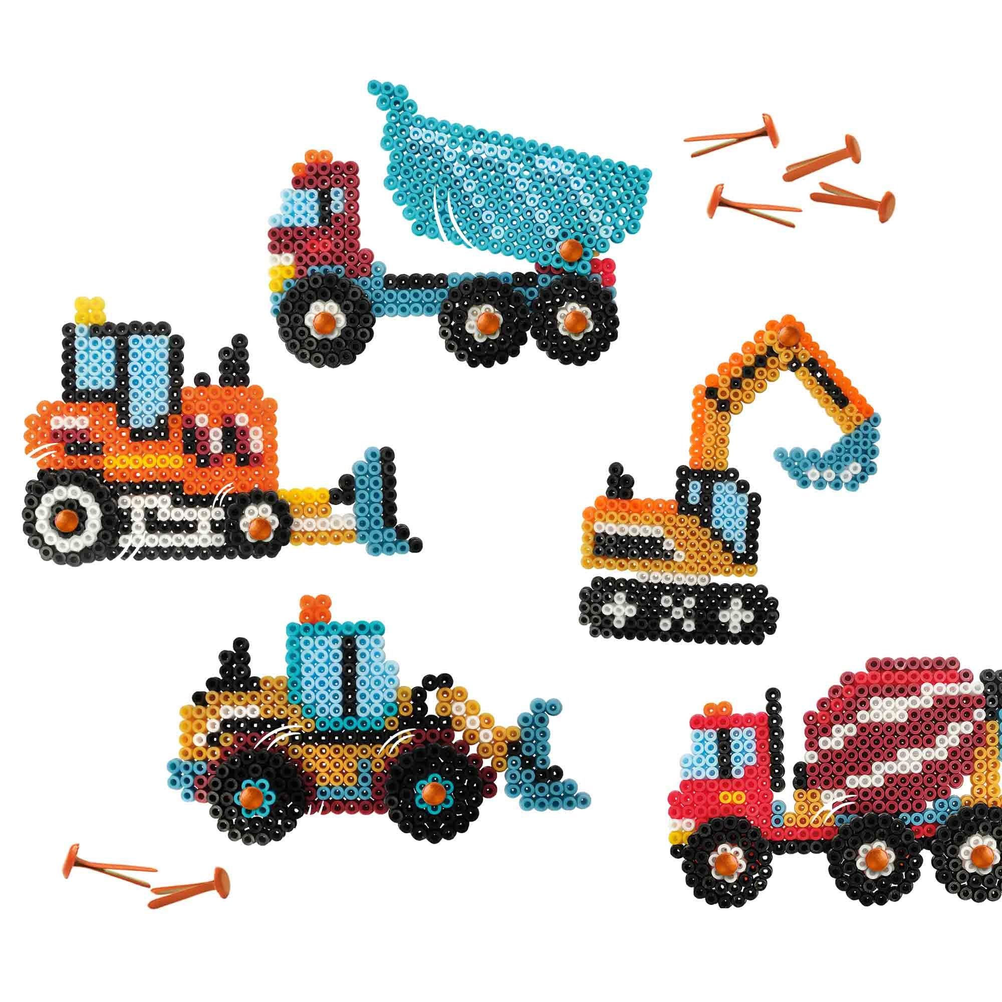 Multi - SES Creative - Iron on beads - Constructions trucks - 4