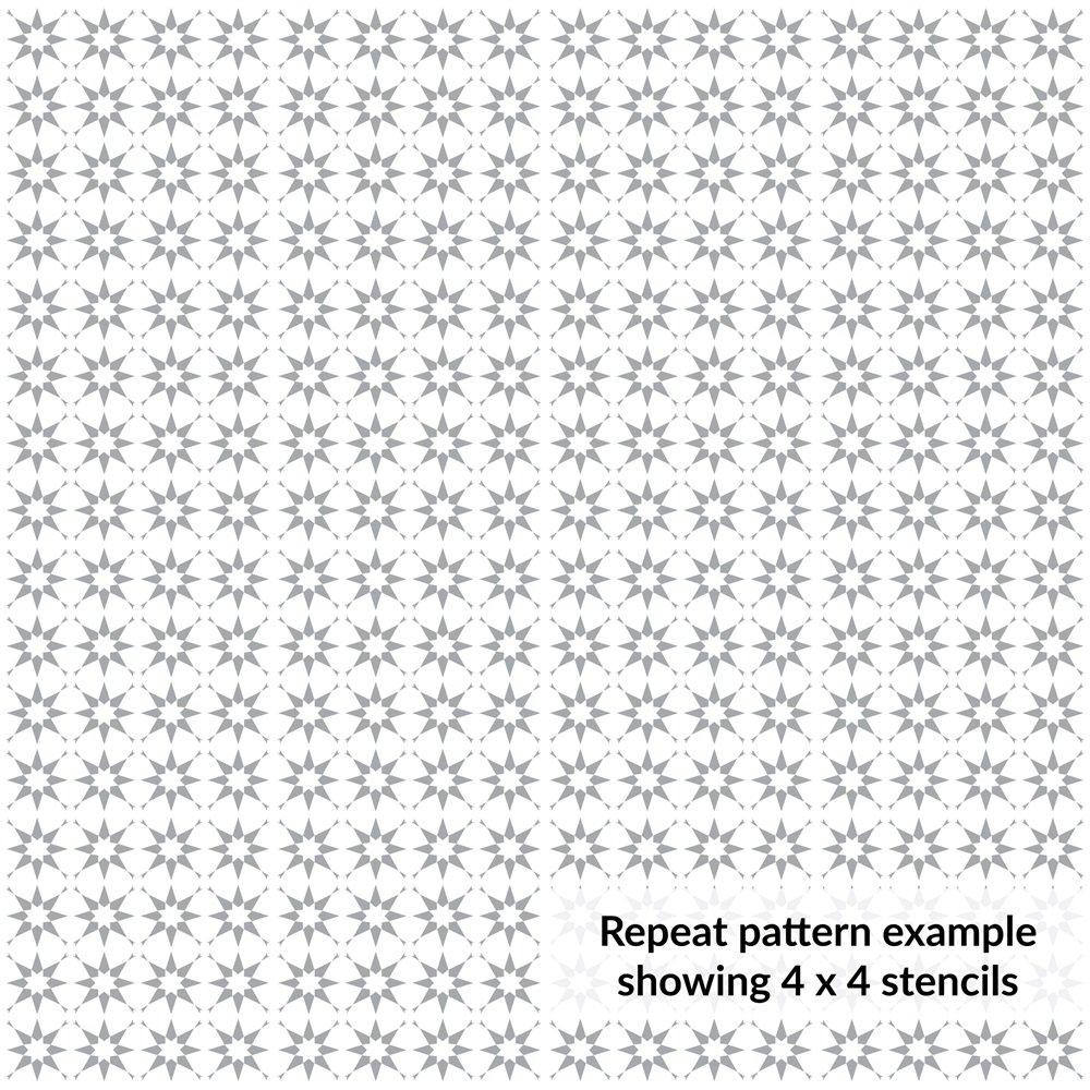 Opaque - Unbranded - Stencil for Walls, Floors & Patios Stardust - 5
