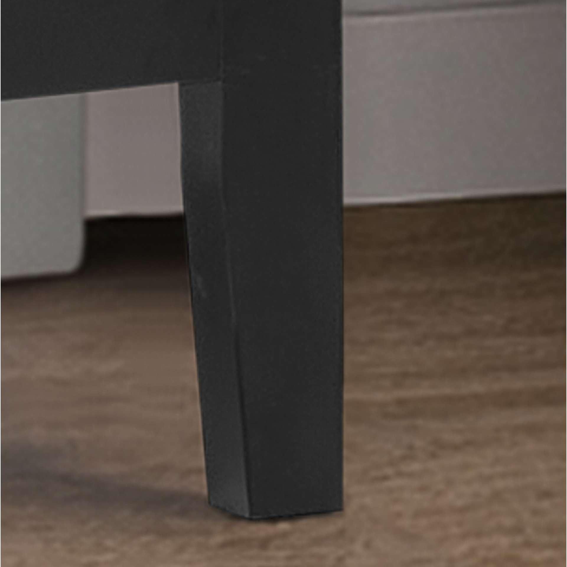 Black - Birlea - Emerson 1 Drawer Bedside - 6