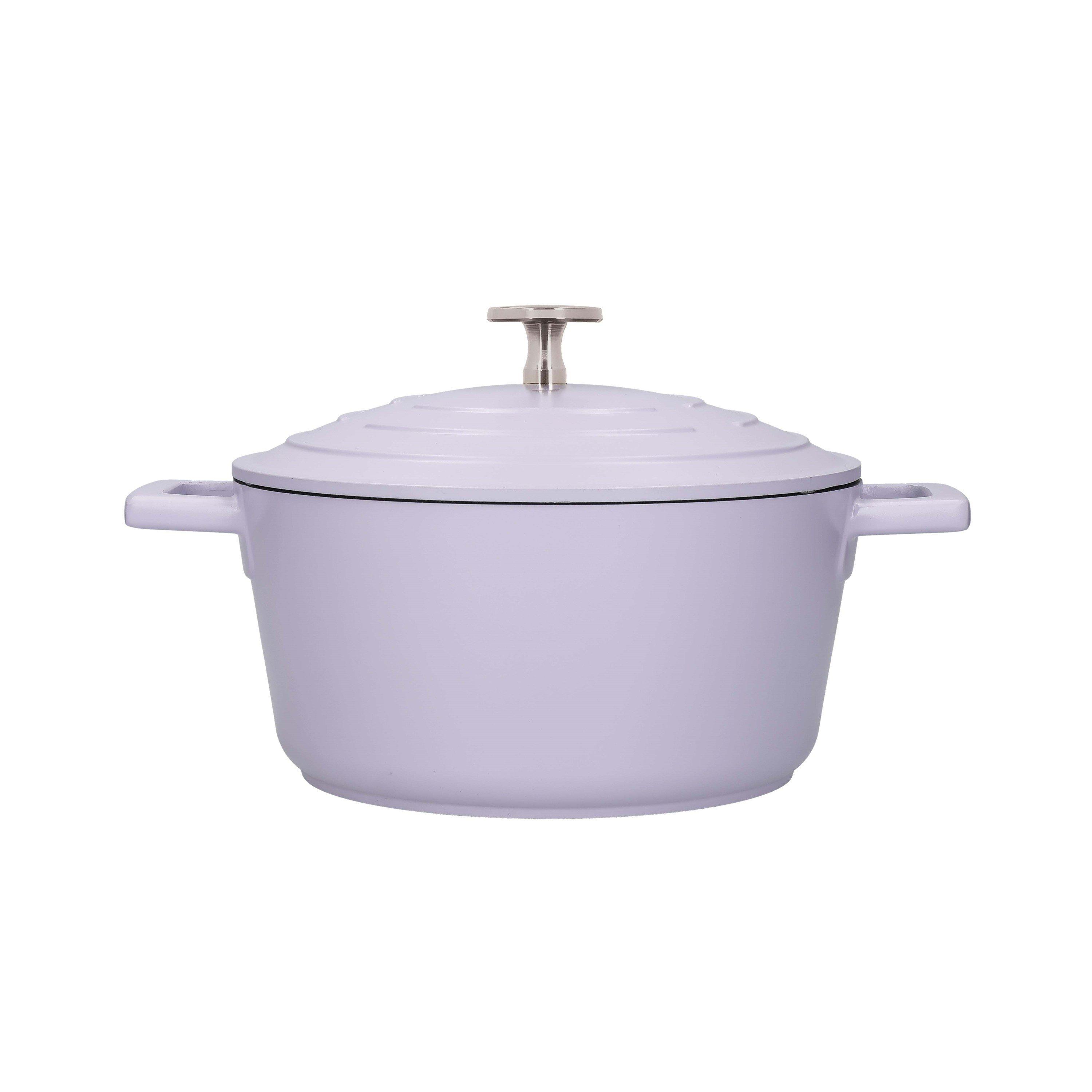 Masterclass  Cast Aluminium Casserole Dish With Lid - Lavender - 2.5L